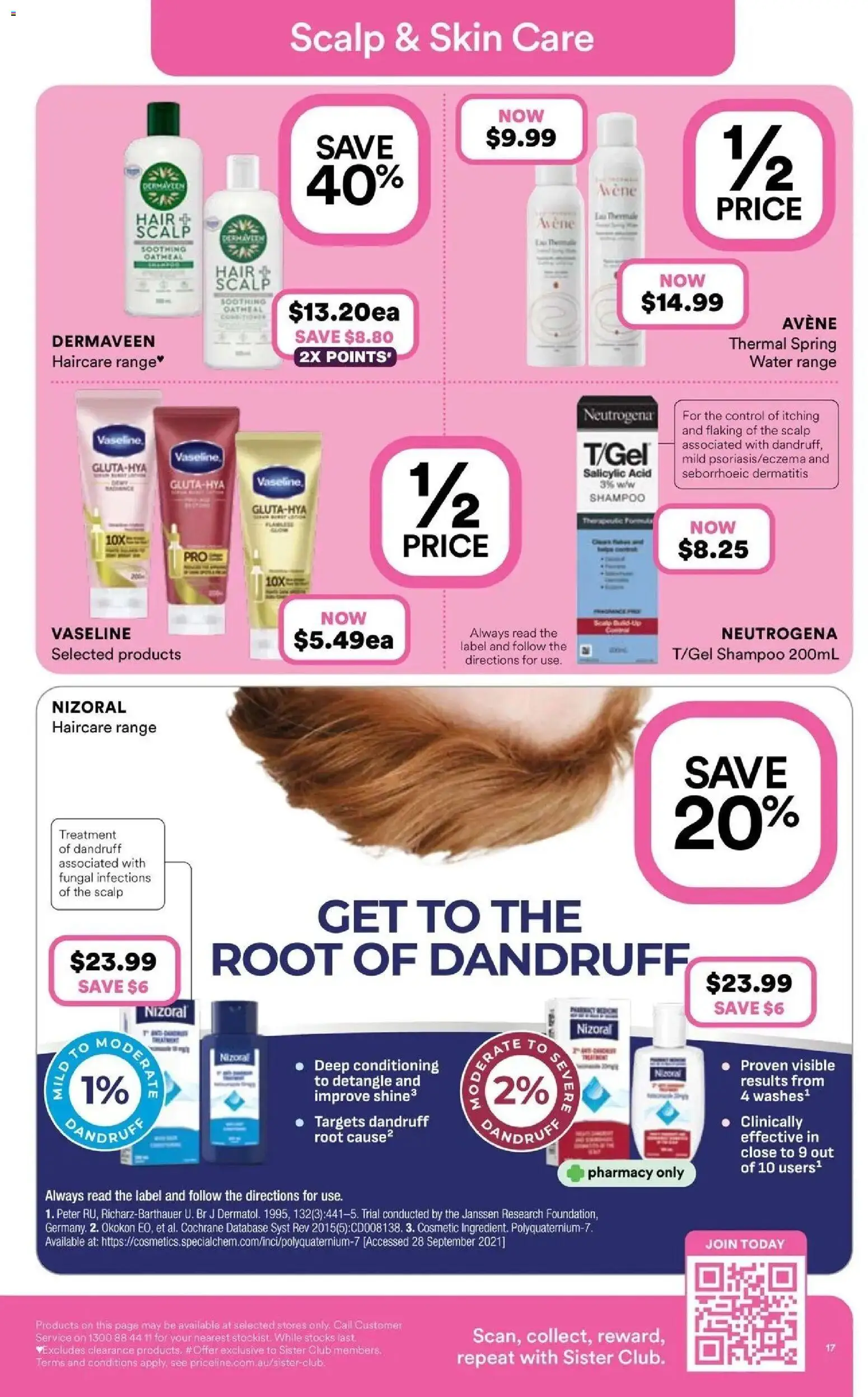 Priceline Pharmacy catalogue - valid from 03.06.2026 | Page: 17 | Products: Shampoo, Scale, Treatment, Vaseline
