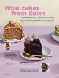 Preview of Coles magazine May 2026 - valid from 01.05.2026 | Page: 12 | Products: Mirror, Chocolate, Strawberries, Sponge