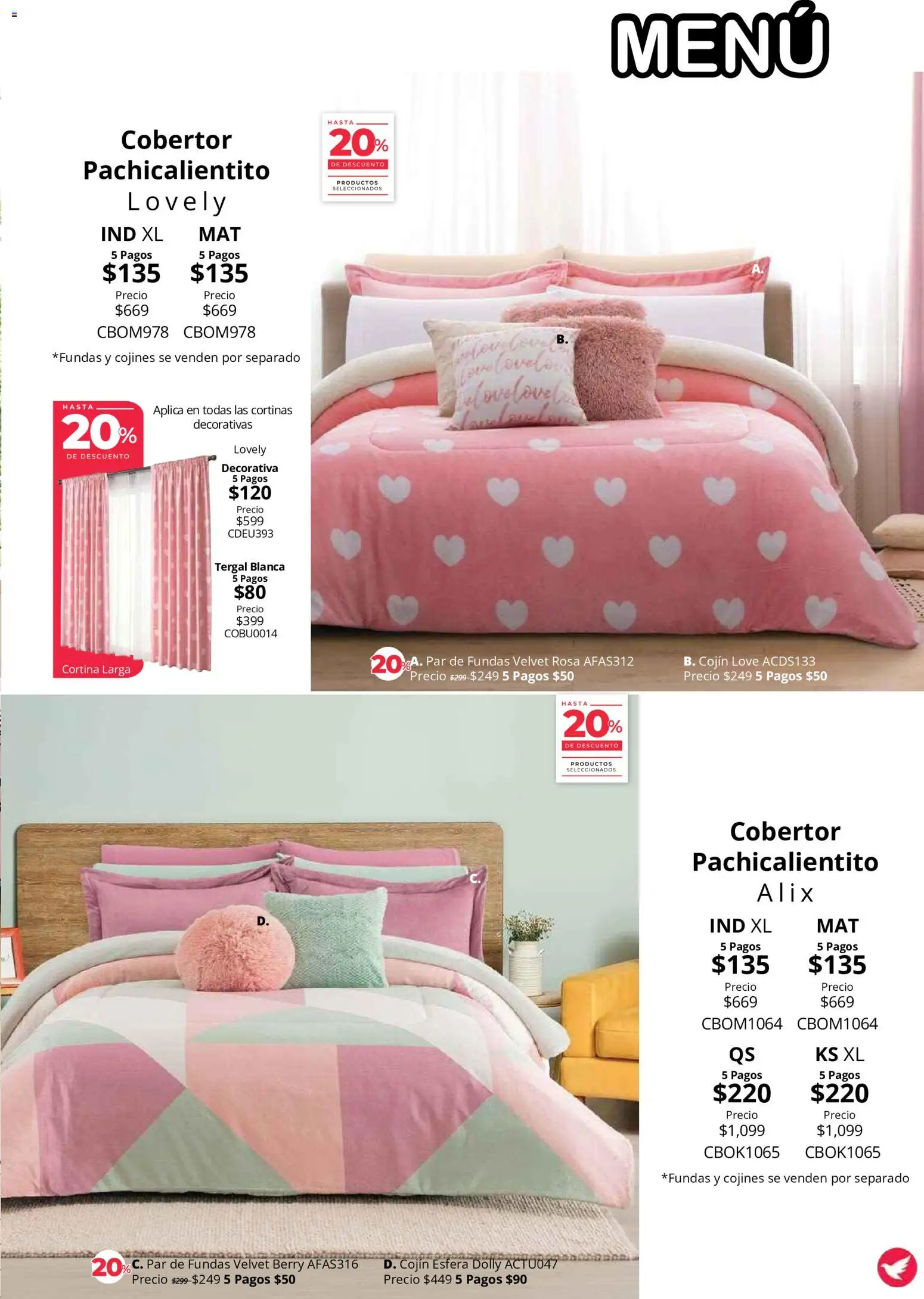 Nuevas ofertas de Colchas Concord válidas en toda la República Mexicana desde el 01/08/2026. ¡Encuentra las mejores ofertas en Colchas Concord catálogo Colección Cobertor! | Página: 28 | Productos: Cobertor, Cortinas