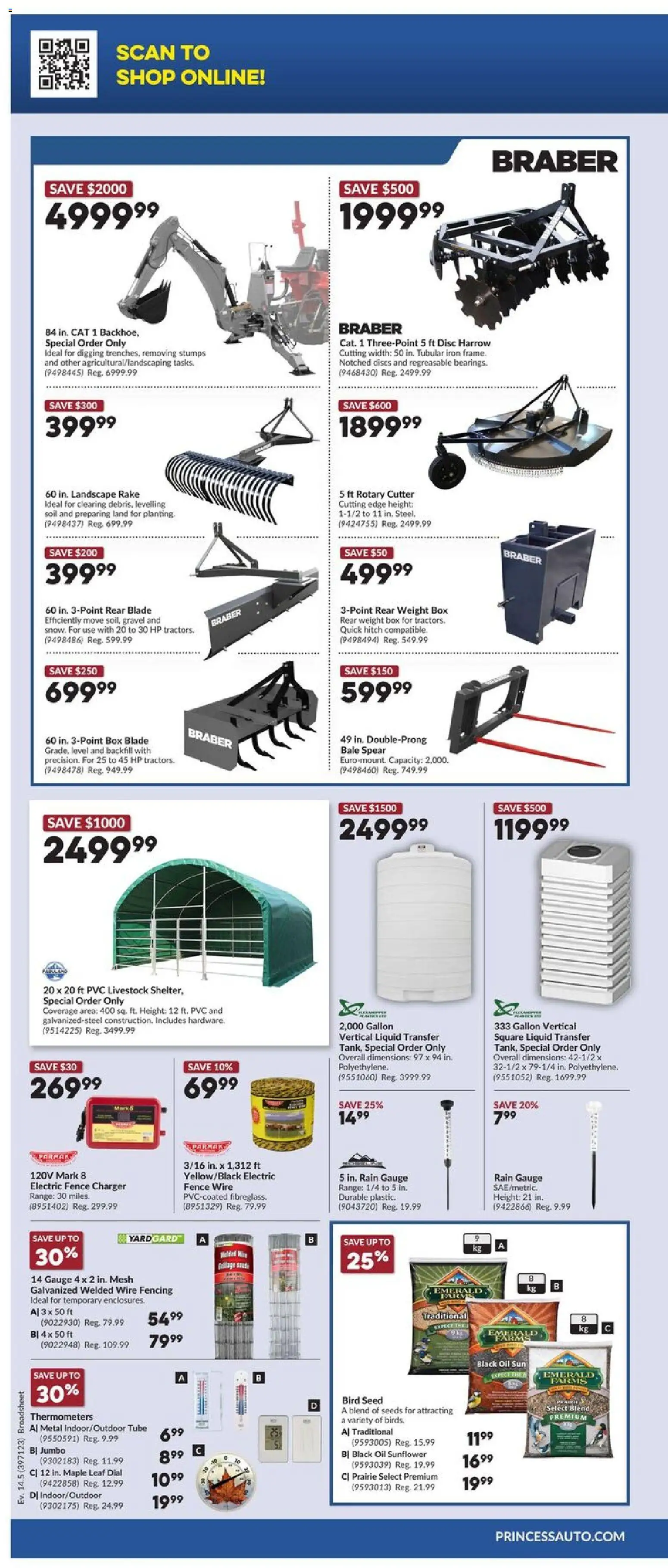 Princess Auto flyer valid from Jul 7, 2026 | Page: 8 | Products: Cutter, Iron, Box, Oil