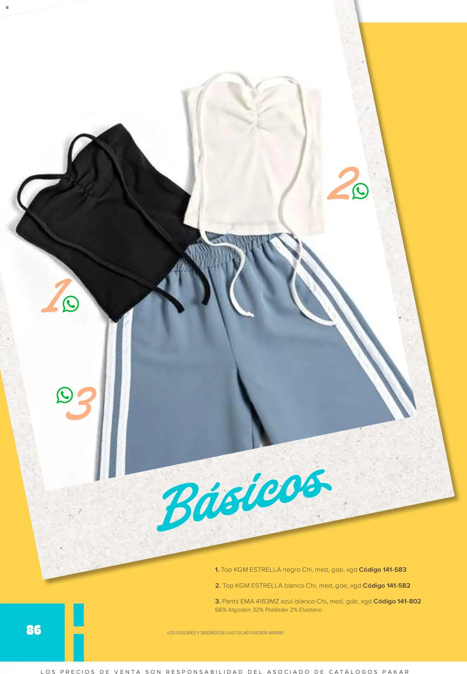 Nuevas ofertas de SC Pakar válidas en toda la República Mexicana desde el 30.01.2026. ¡Encuentra las mejores ofertas en SC Pakar catálogo Ropa! | Página: 86 | Productos: Algodón, Top, Pants