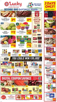 Preview of Lucky Supermarkets weekly ads valid from 10.06.2026