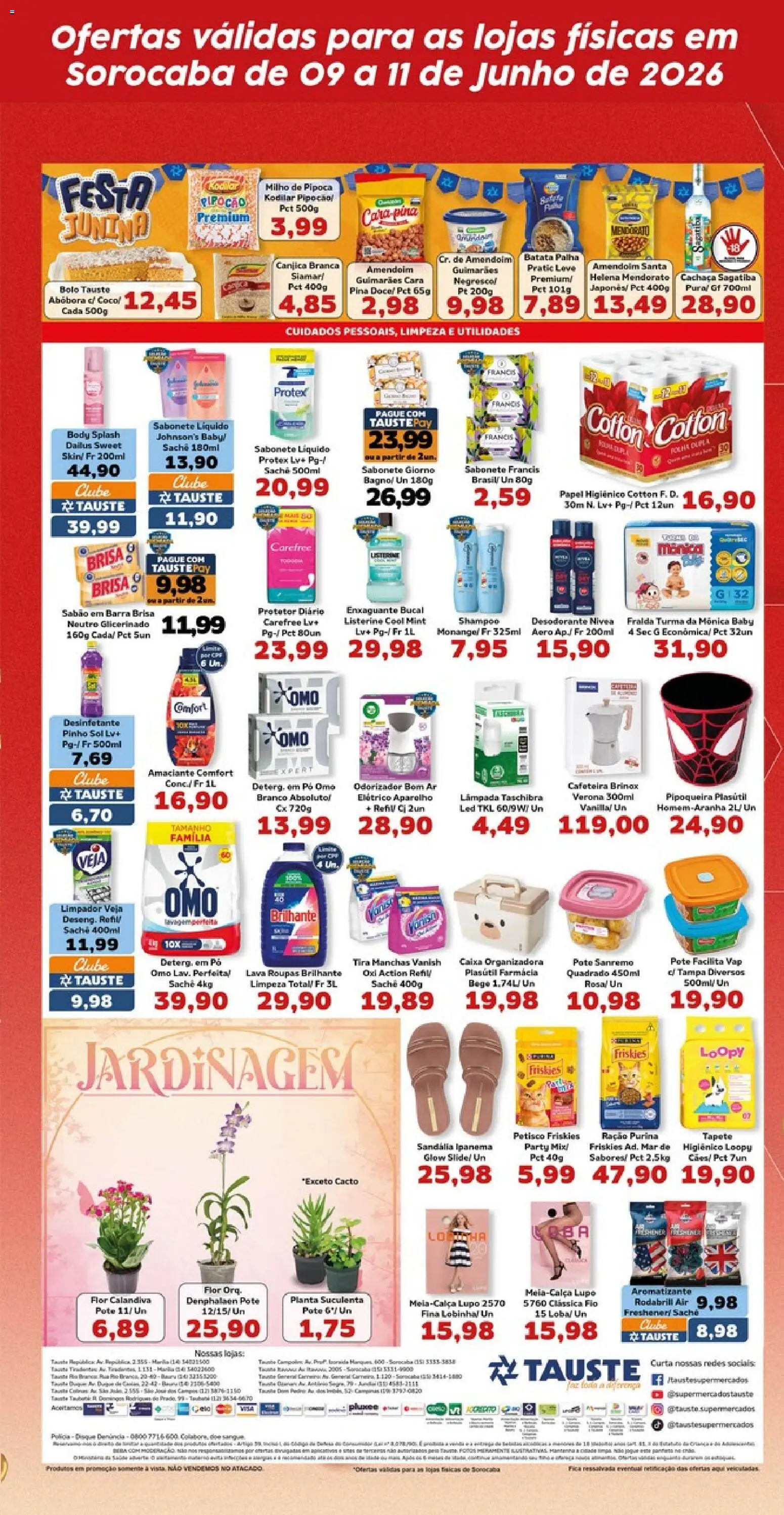 Tauste Folheto - válido de 09.06.2026 | Página: 5 | Produtos: Denphalaen, Pó, Papel higiênico, Desinfetante