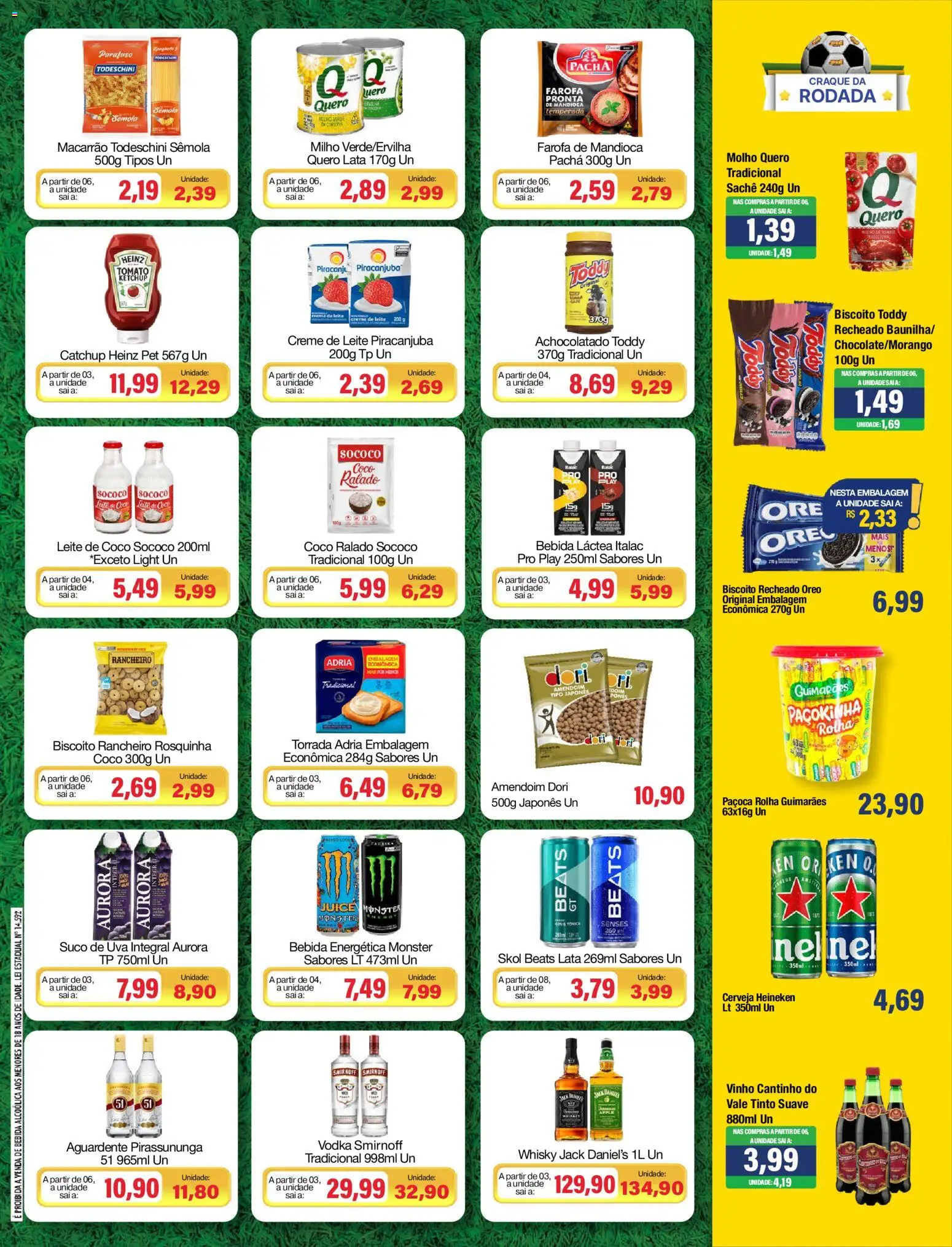 Spani Atacadista Folheto - válido de 16.06.2026 | Página: 3 | Produtos: Achocolatado, Vodka, Rosquinha, Leite de coco