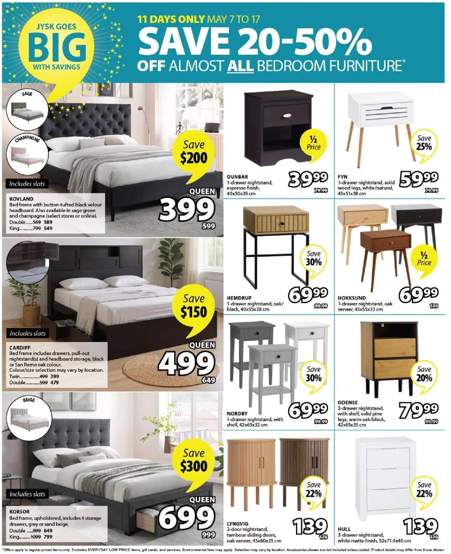 JYSK flyer valid from 07.05.2026 | Page: 15 | Products: Bed