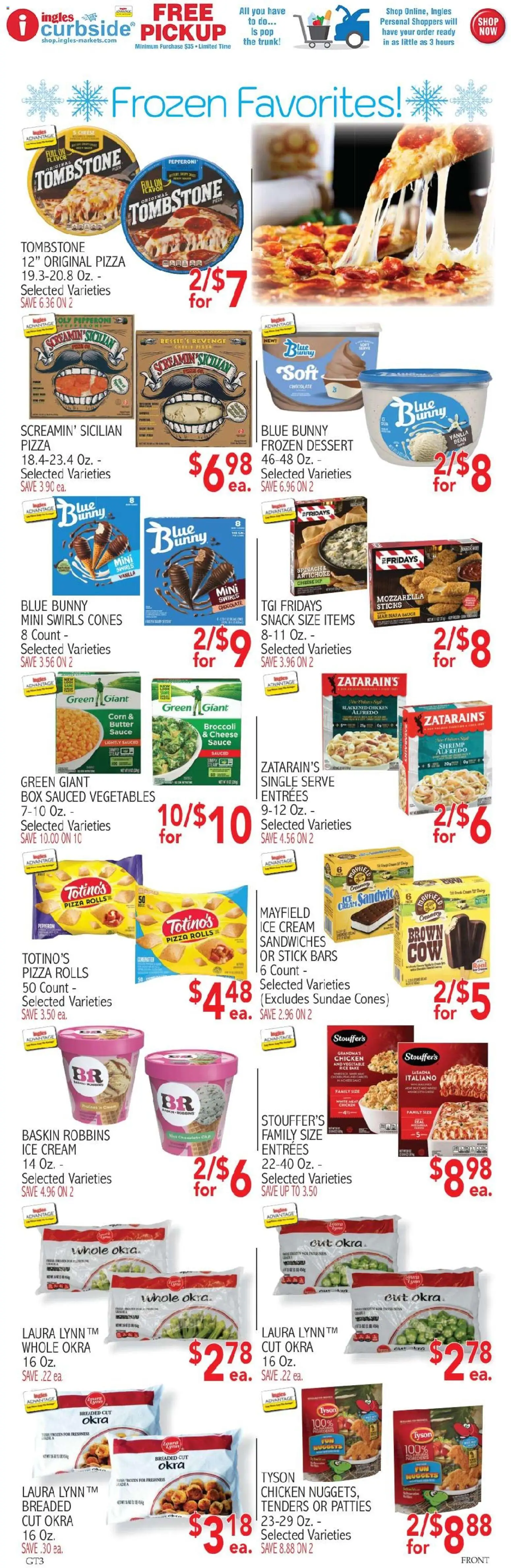 Ingles Weekly Ad - valid from 09/16/2026 | Page: 7 | Products: Chicken, Pizza, Ice cream, Vegetables