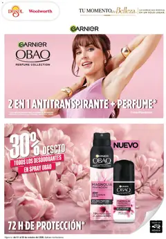Vista previa de Del Sol y Woolworth catálogo Tu momento, tu belleza solo, nuevo folleto de la tienda, válido en México a partir del 01/10/2026 | Página: 5 | Productos: Antitranspirante, Alcohol, Perfume, Fragancia