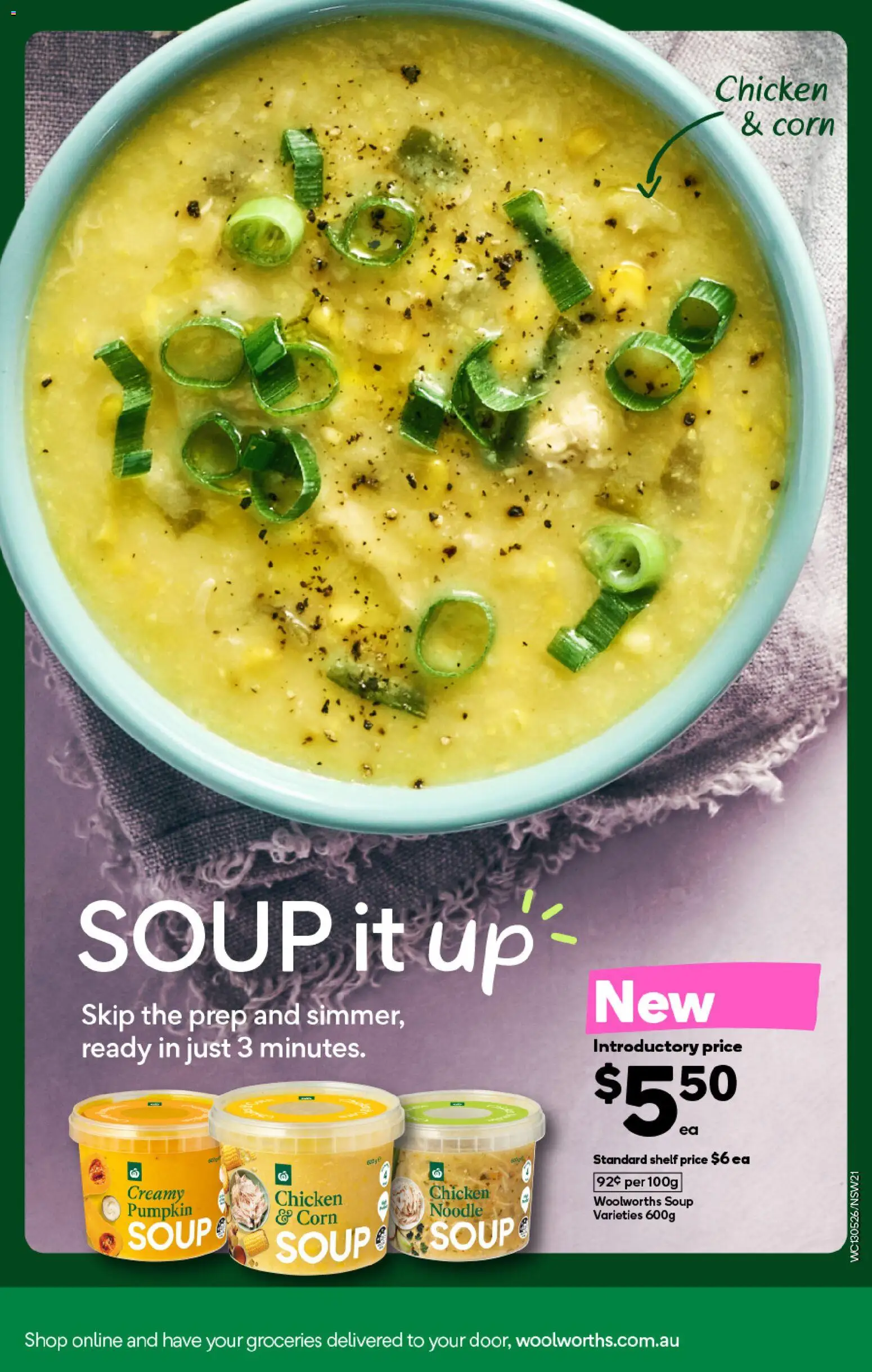 Woolworths catalogue - valid from 13.05.2026 | Page: 21 | Products: Shelf, Chicken, Soup, Pumpkin