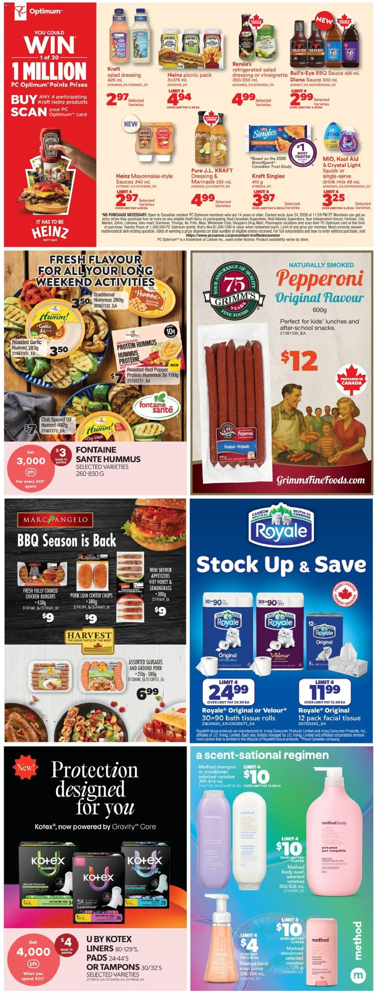 Real Canadian Superstore flyer valid from 14.05.2026 | Page: 45 | Products: Ketchup, PC, Deodorant, Bath