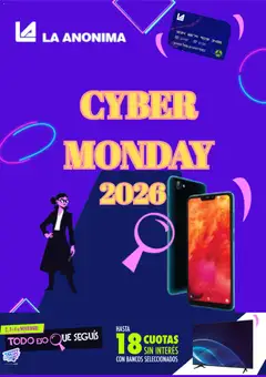 Vista previa La Anonima - Cyber Monday aviso válido desde el 21/10/2026