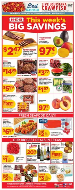 Preview of H-E-B weekly ads valid from 20.05.2026