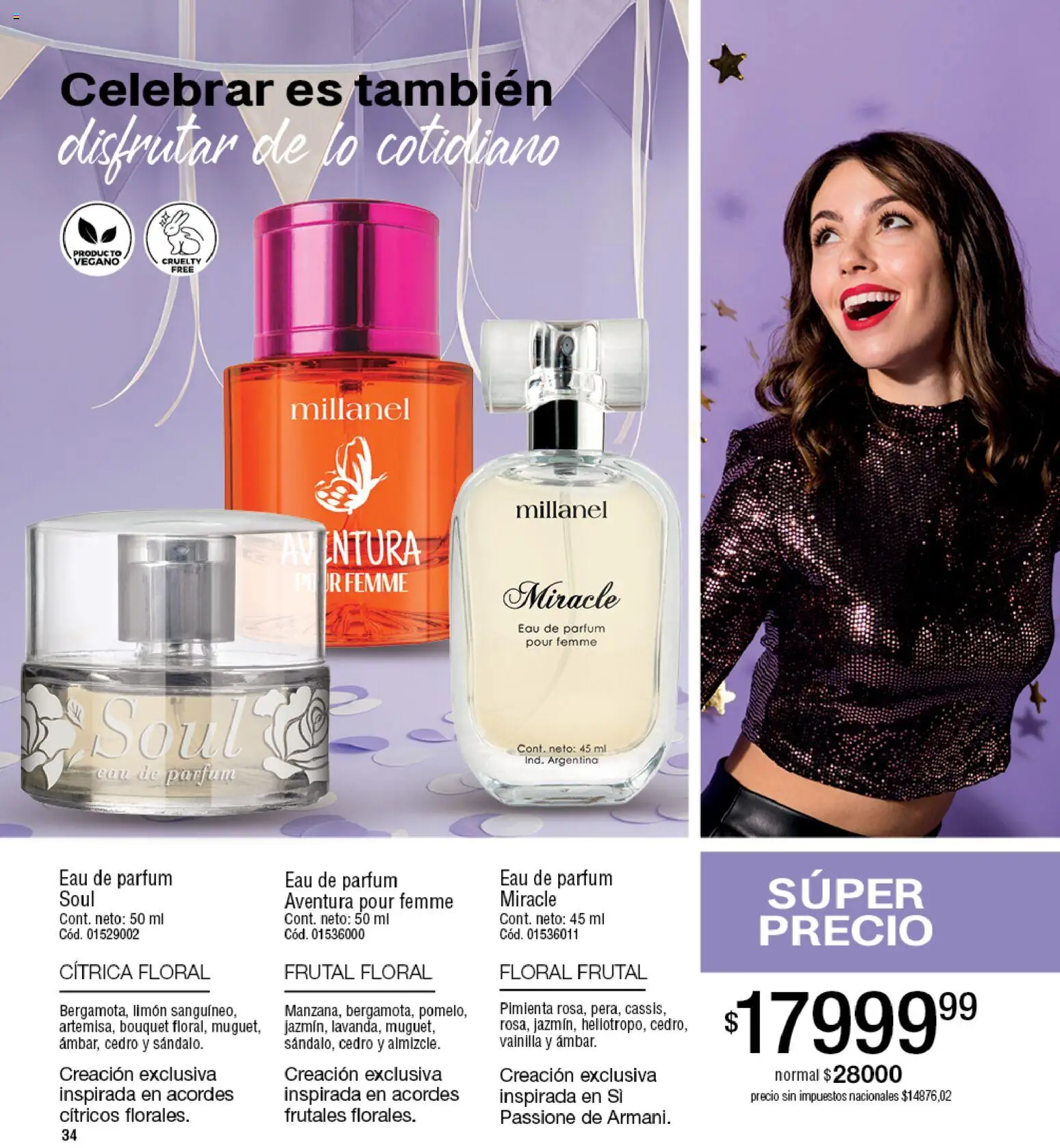 Millanel - Catálogo │ válido desde el 30/03/2026 | Página: 34 | Productos: Vainilla, Cítricos, Pimienta, Limón