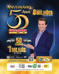 Savegnago ofertas Aniversário - Pré-Visualização do folheto da loja Savegnago, válido de 23/07/2026