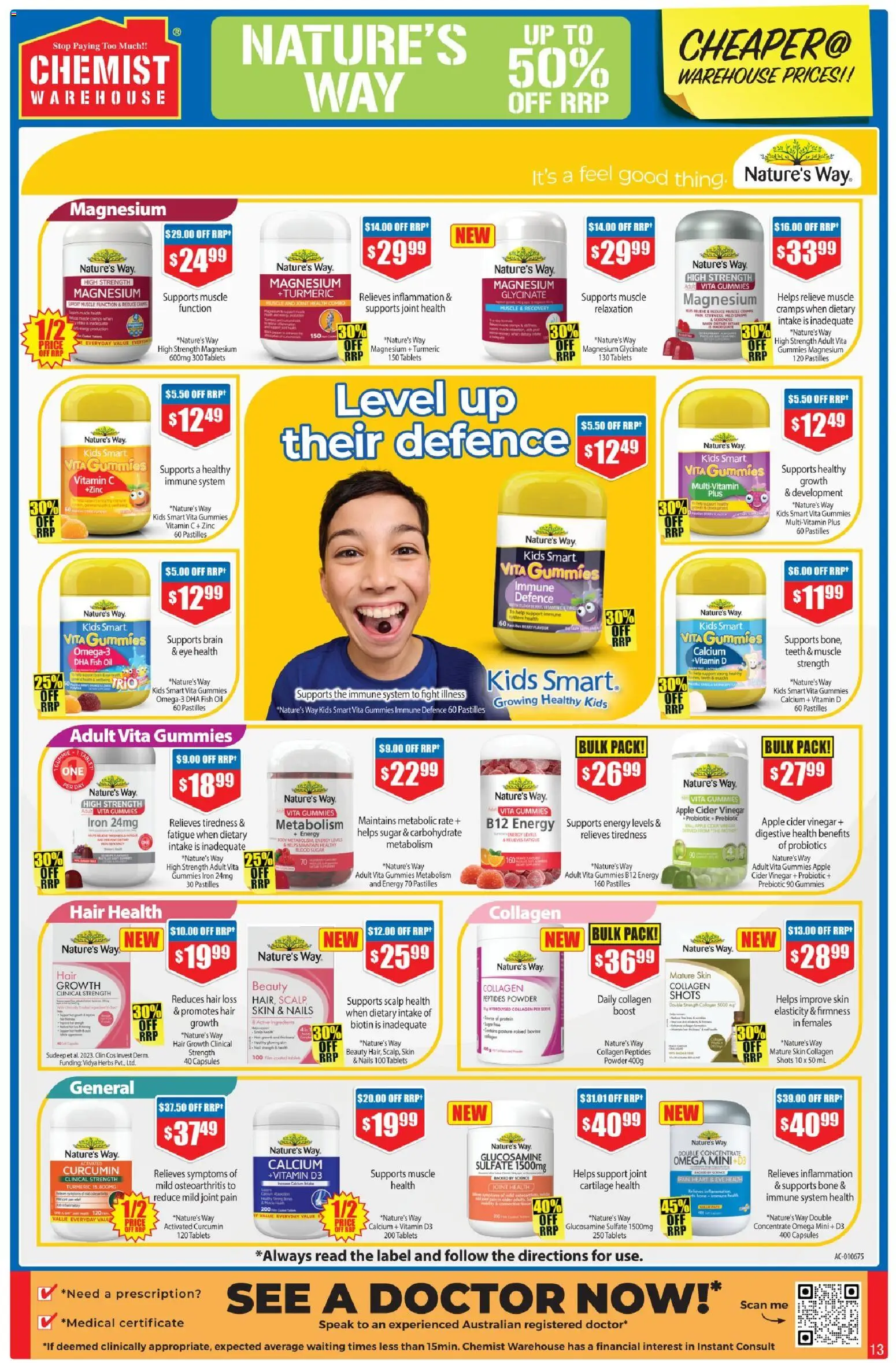 Chemist Warehouse catalogue - valid from 28.05.2026 | Page: 13 | Products: Vinegar, Fish oil, Hair loss, Iron