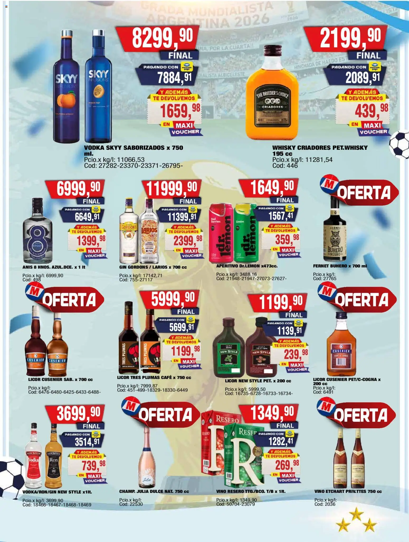 Maxiconsumo ofertas │ válido desde el 29/06/2026 | Página: 22 | Productos: Whisky, Gin, Vino, Té