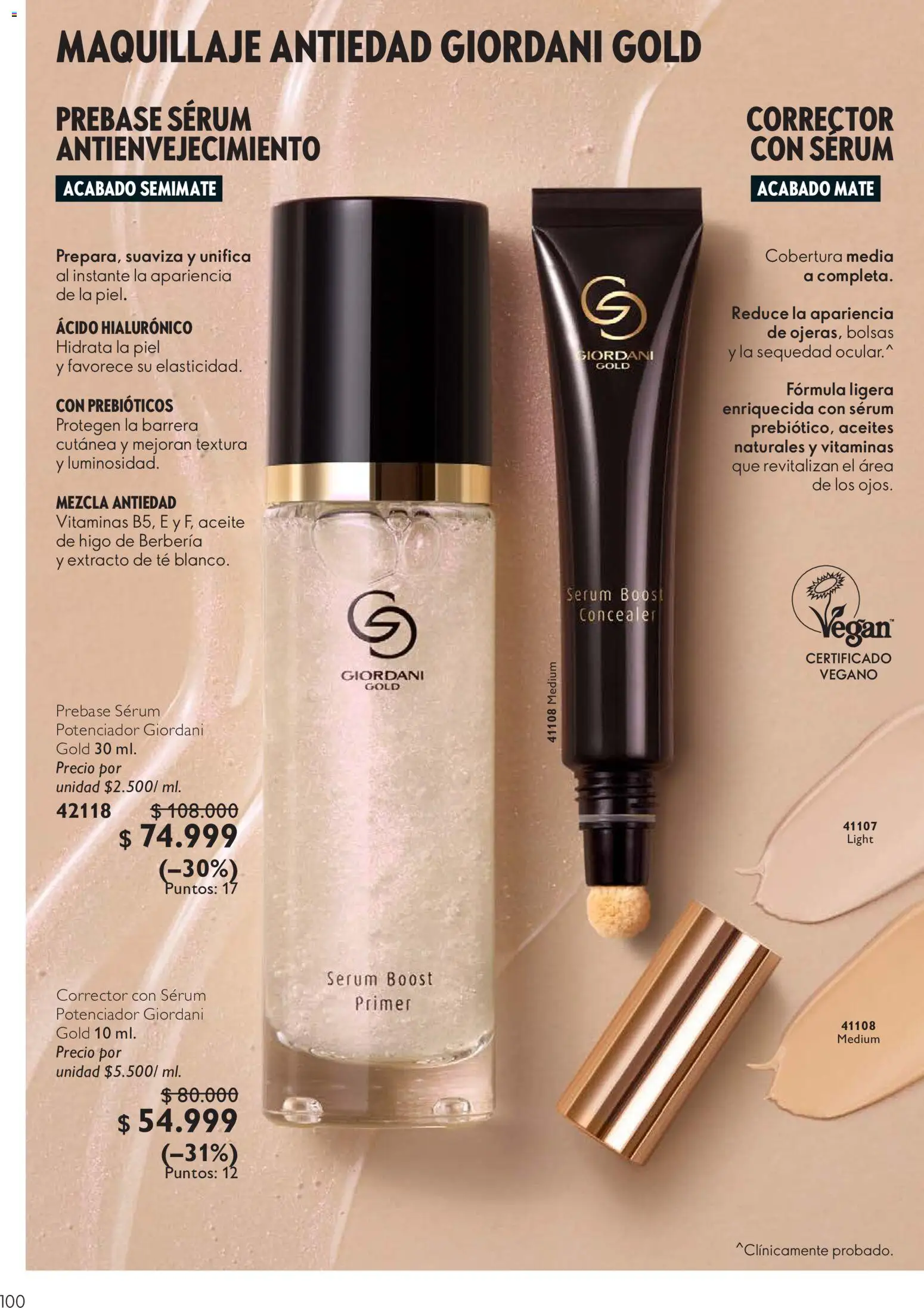 Oriflame revista - valida desde el 11/07/2026 | Página: 100 | Productos: Maquillaje, Vitaminas, Corrector, Aceite