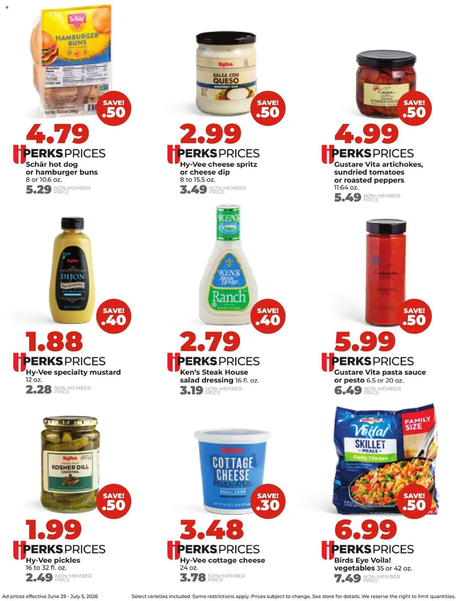 HyVee Weekly Ad - valid from 06/29/2026 | Page: 12 | Products: Skillet, Salad, Vegetables, Garlic