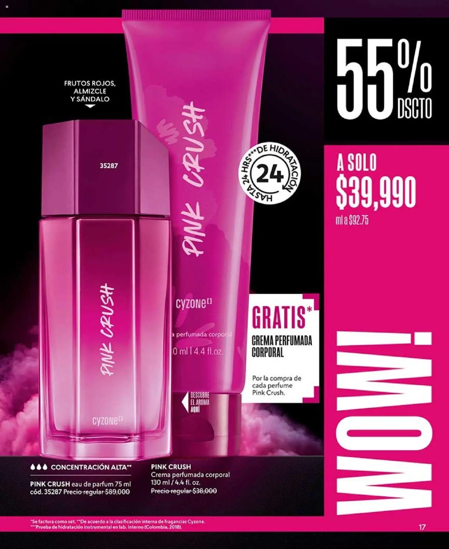 CyZone revista - valida desde el 17/08/2026 | Página: 17 | Productos: Crema, Perfume