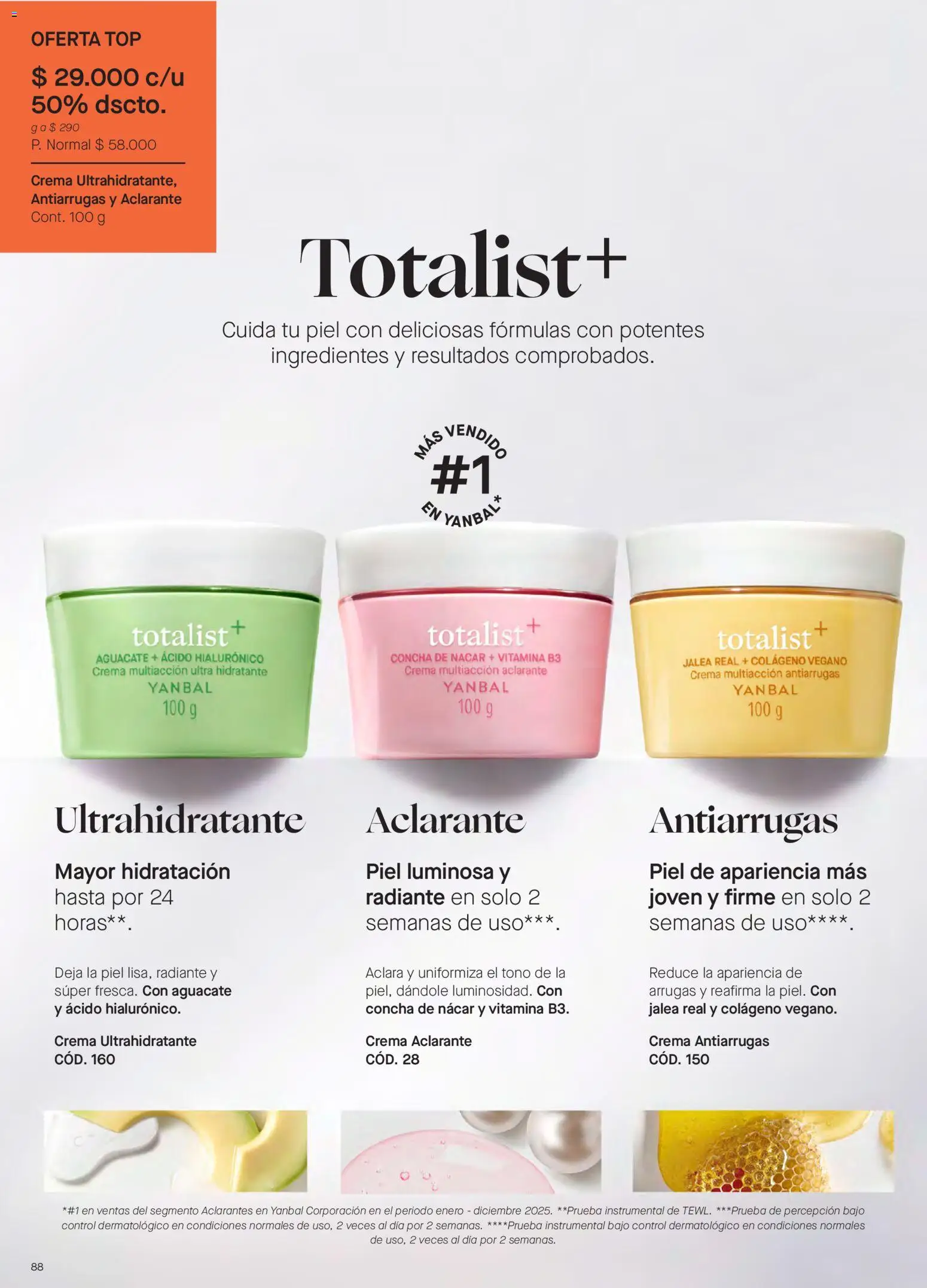 Yanbal revista - valida desde el 15/08/2026 | Página: 88 | Productos: Aguacate, Bajo, Ingredientes, Crema