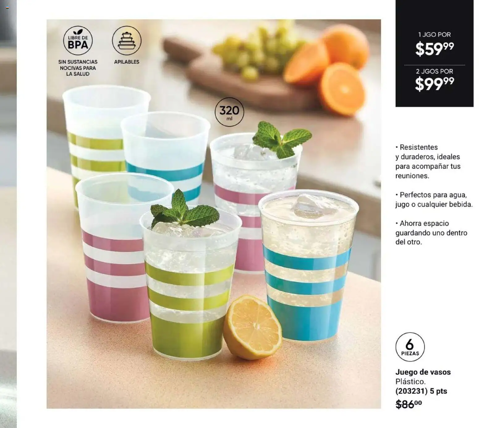 Nuevas ofertas de AVON válidas en toda la República Mexicana desde el 31/07/2026. ¡Encuentra las mejores ofertas en AVON Casa & Estilo 12 2026! | Página: 25 | Productos: Jugo, Juego, Vasos