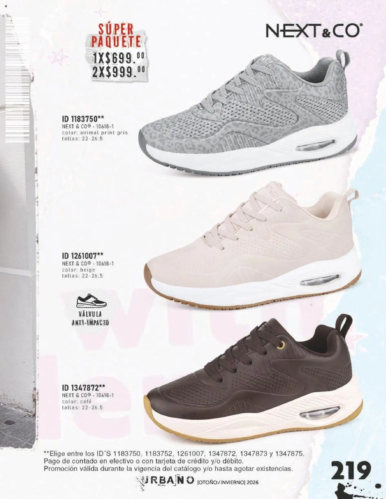 Nuevas ofertas de Price Shoes válidas en toda la República Mexicana desde el 31/07/2026. ¡Encuentra las mejores ofertas en Price Shoes catálogo Urbano! | Página: 219 | Productos: Café, Válvula