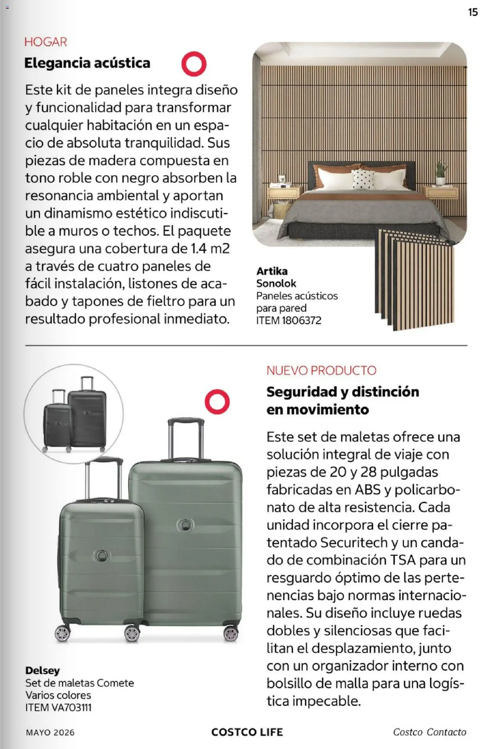 Nuevas ofertas de Costco válidas en toda la República Mexicana desde el 01.05.2026. ¡Encuentra las mejores ofertas en Costco Revista Mayo 2026! | Página: 15 | Productos: Candado, Organizador, Malla