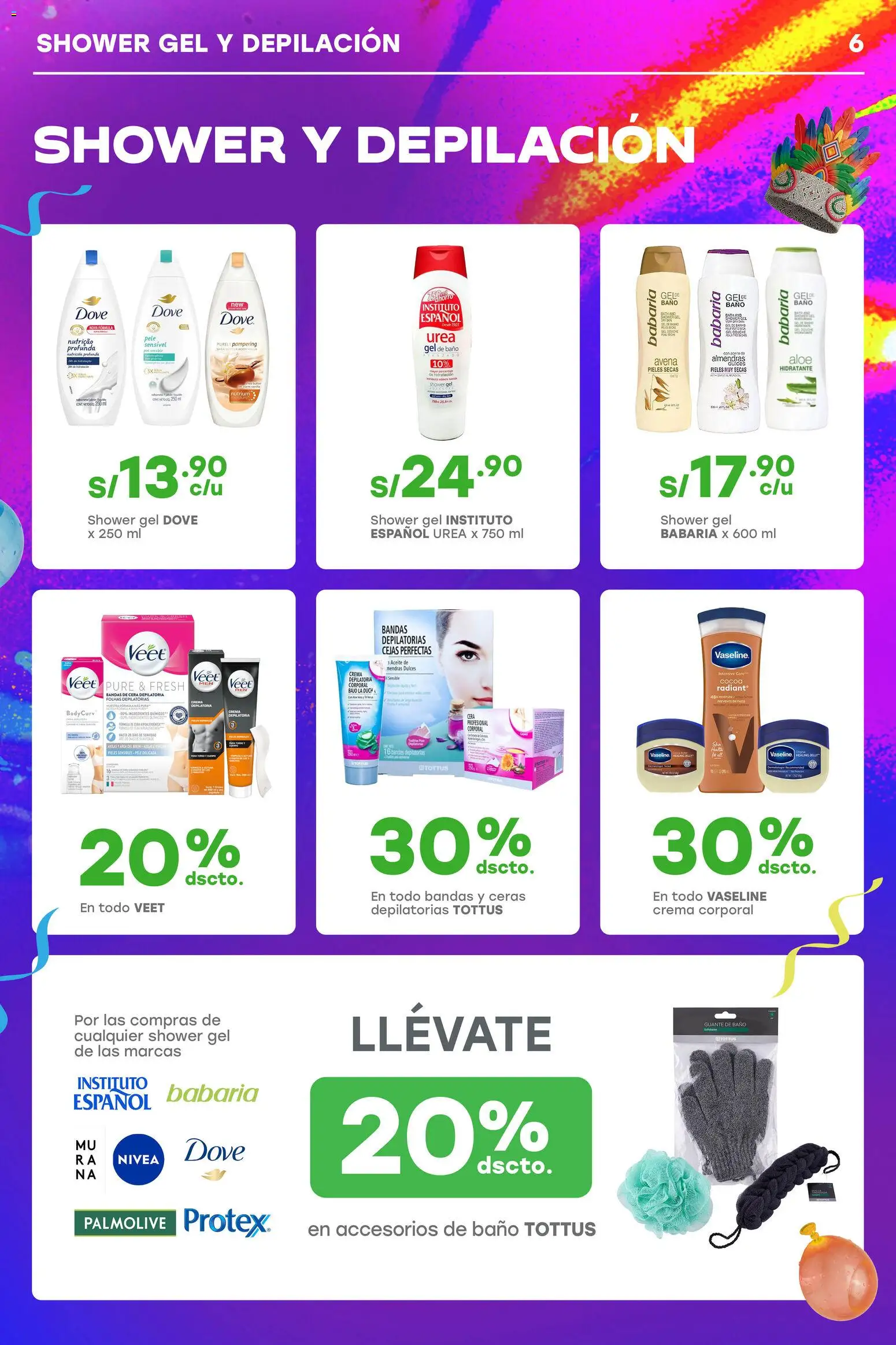 Catálogo Tottus válido desde 18/02/2026 | Página: 6 | Productos: Crema depilatoria, Bajo, Almendras, Dulces