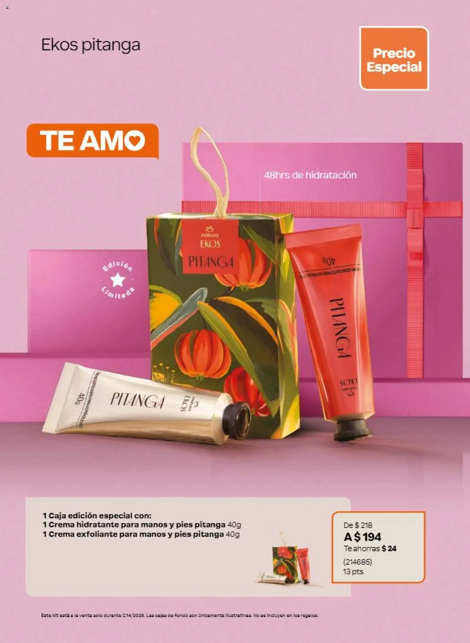 Nuevas ofertas de Natura válidas en toda la República Mexicana desde el 11/09/2026. ¡Encuentra las mejores ofertas en Natura campaña 14 2026! | Página: 14 | Productos: Crema, Exfoliante, Té, Caja