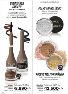 Vista previa Amodil - Campaña 11 válido desde el 01.07.2026 | Página: 34 | Productos: Maquillaje, Polvo, Pincel, Delineador