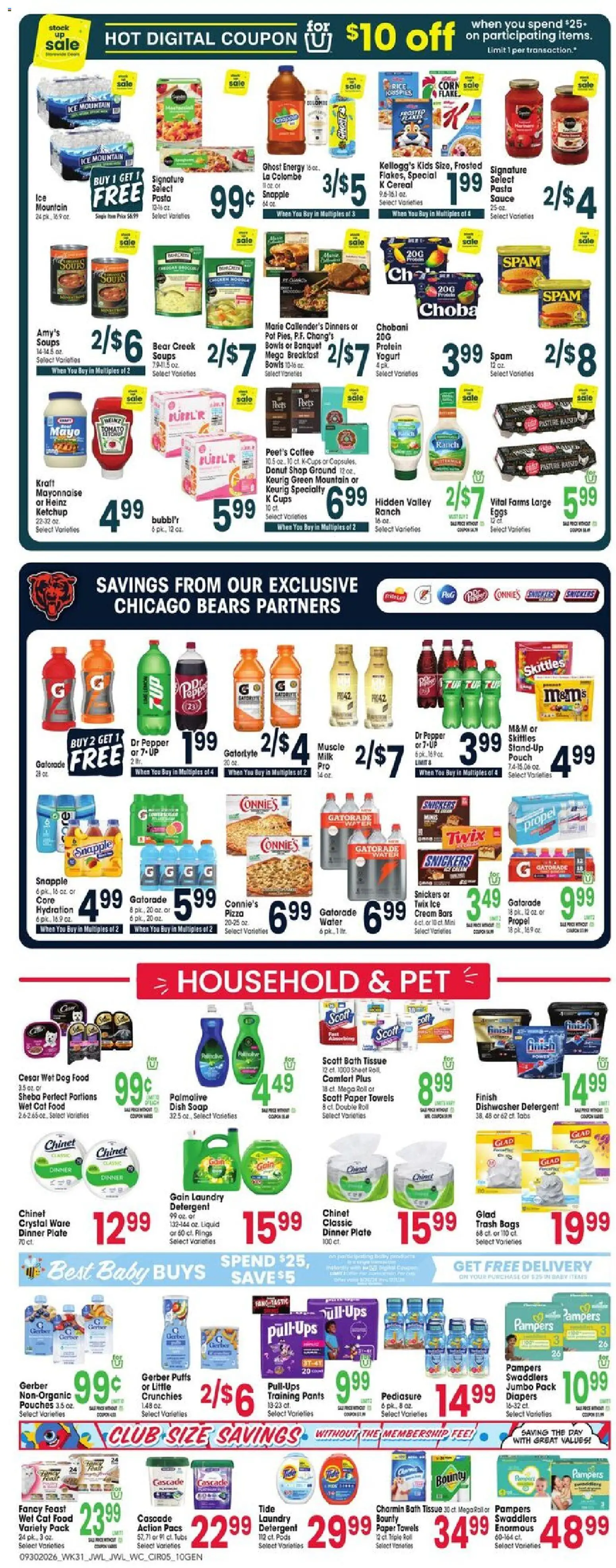 Jewel Osco Weekly Ad - IN - valid from 09/30/2026 | Page: 5 | Products: Corn, Cat Food, Milk, Protein