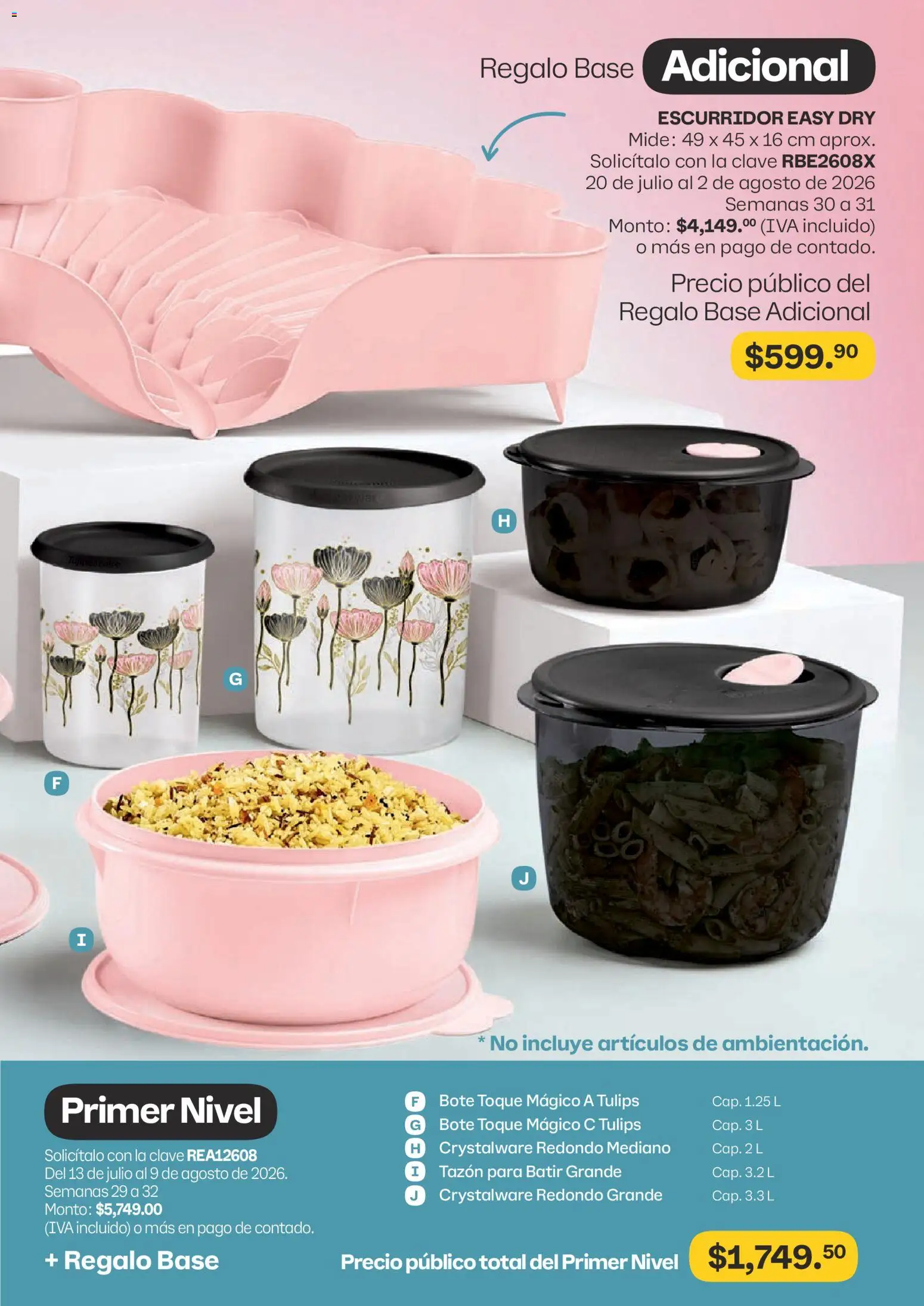 Nuevas ofertas de Tupperware válidas en toda la República Mexicana desde el 13/07/2026. ¡Encuentra las mejores ofertas en Tupperware catálogo! | Página: 113 | Productos: Escurridor