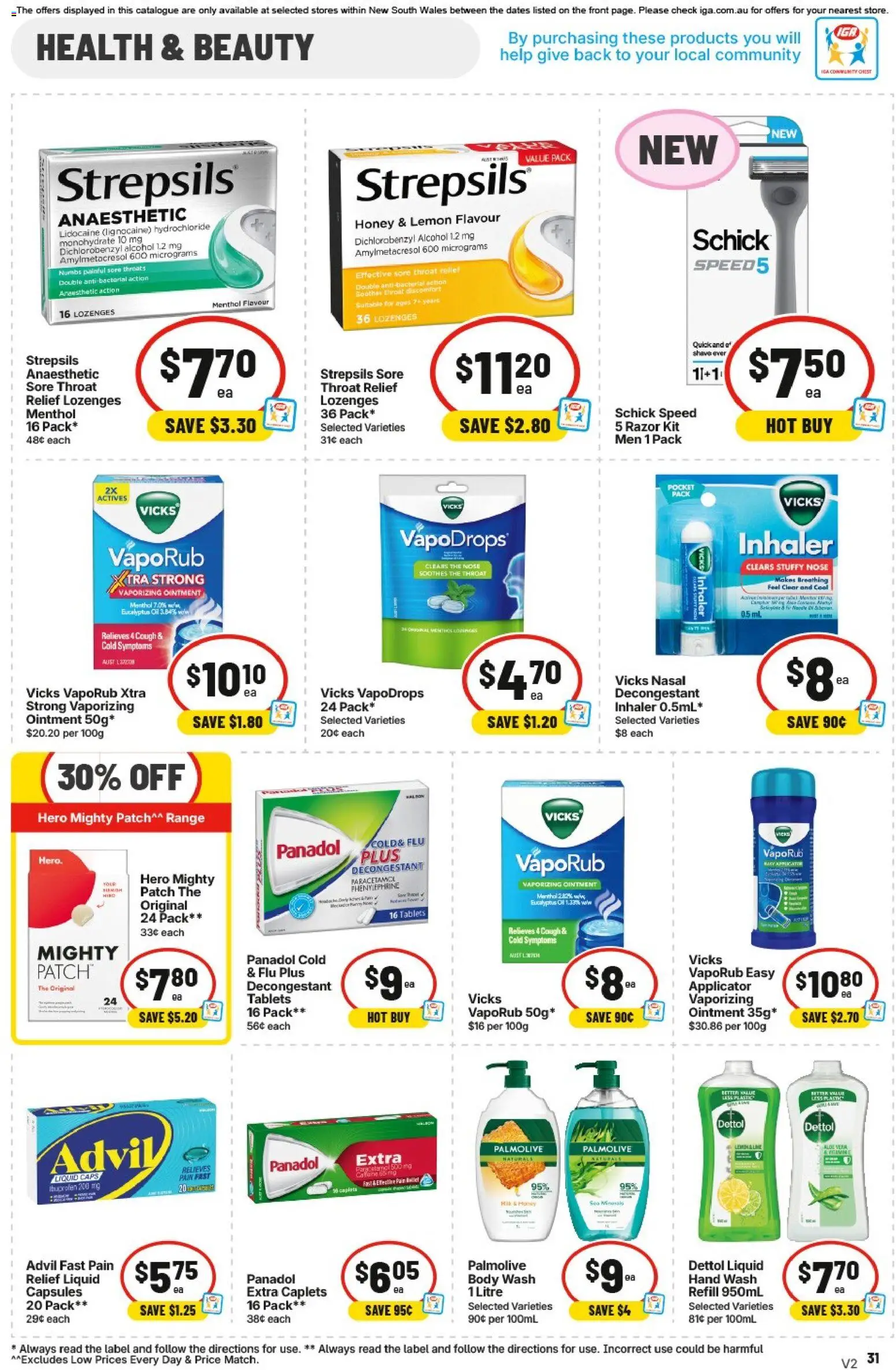IGA catalogue - valid from 29/07/2026 | Page: 32 | Products: Milk, Honey, Razor, Lemon