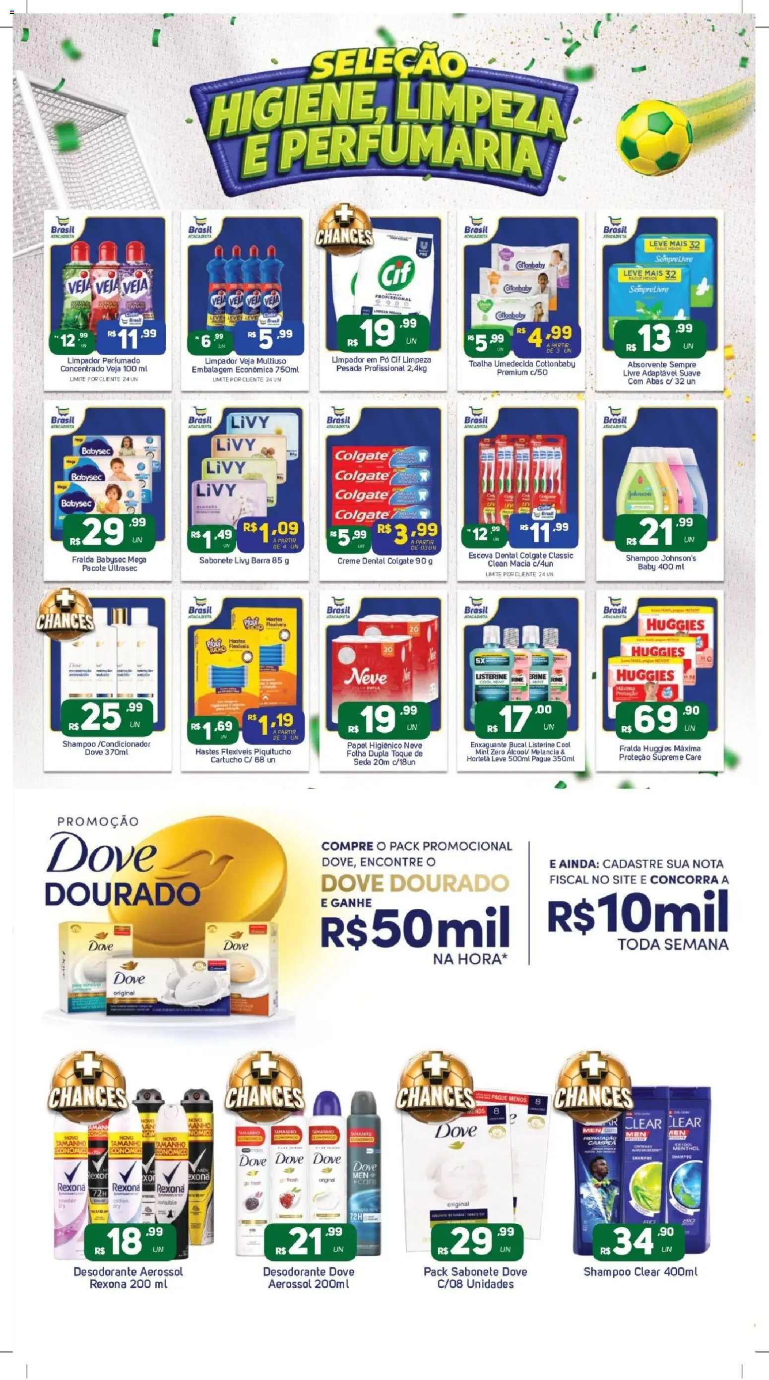 Brasil Atacadista Folheto - válido de 04.05.2026 | Página: 8 | Produtos: Escova, Enxaguante bucal, Papel higiênico, Toalha umedecida