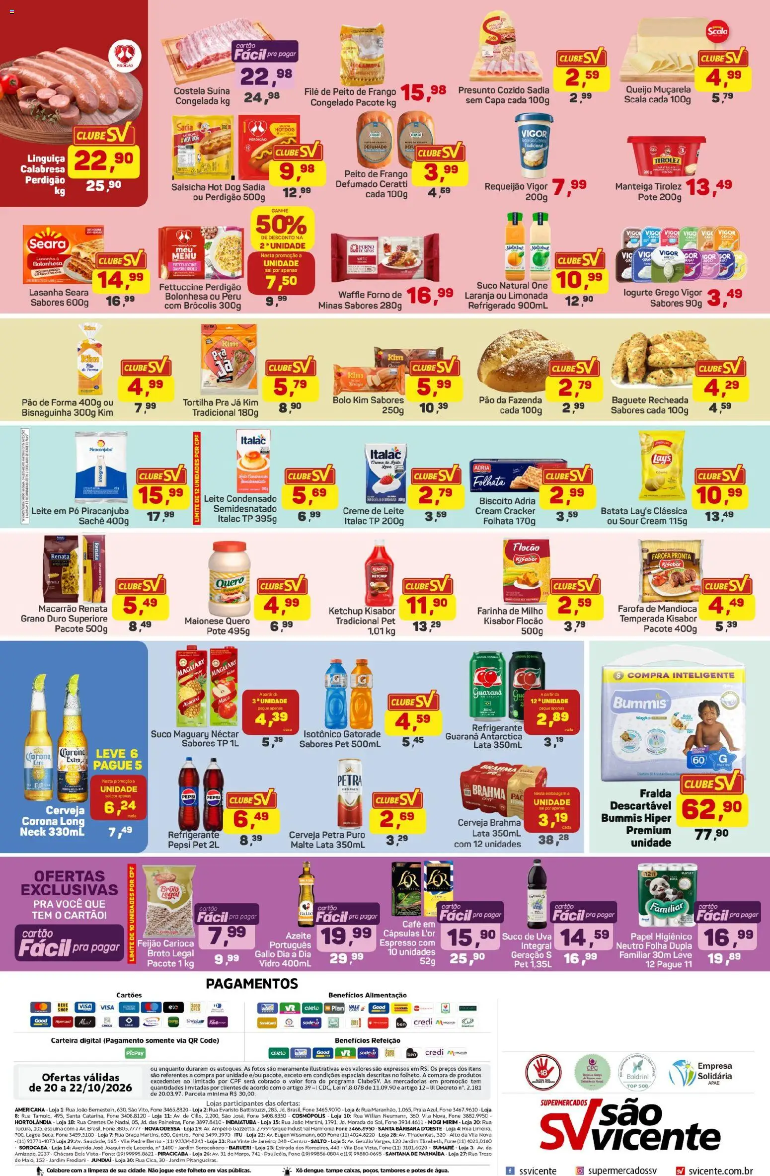 Supermercados São Vicente Folheto - válido de 20/10/2026 | Página: 2