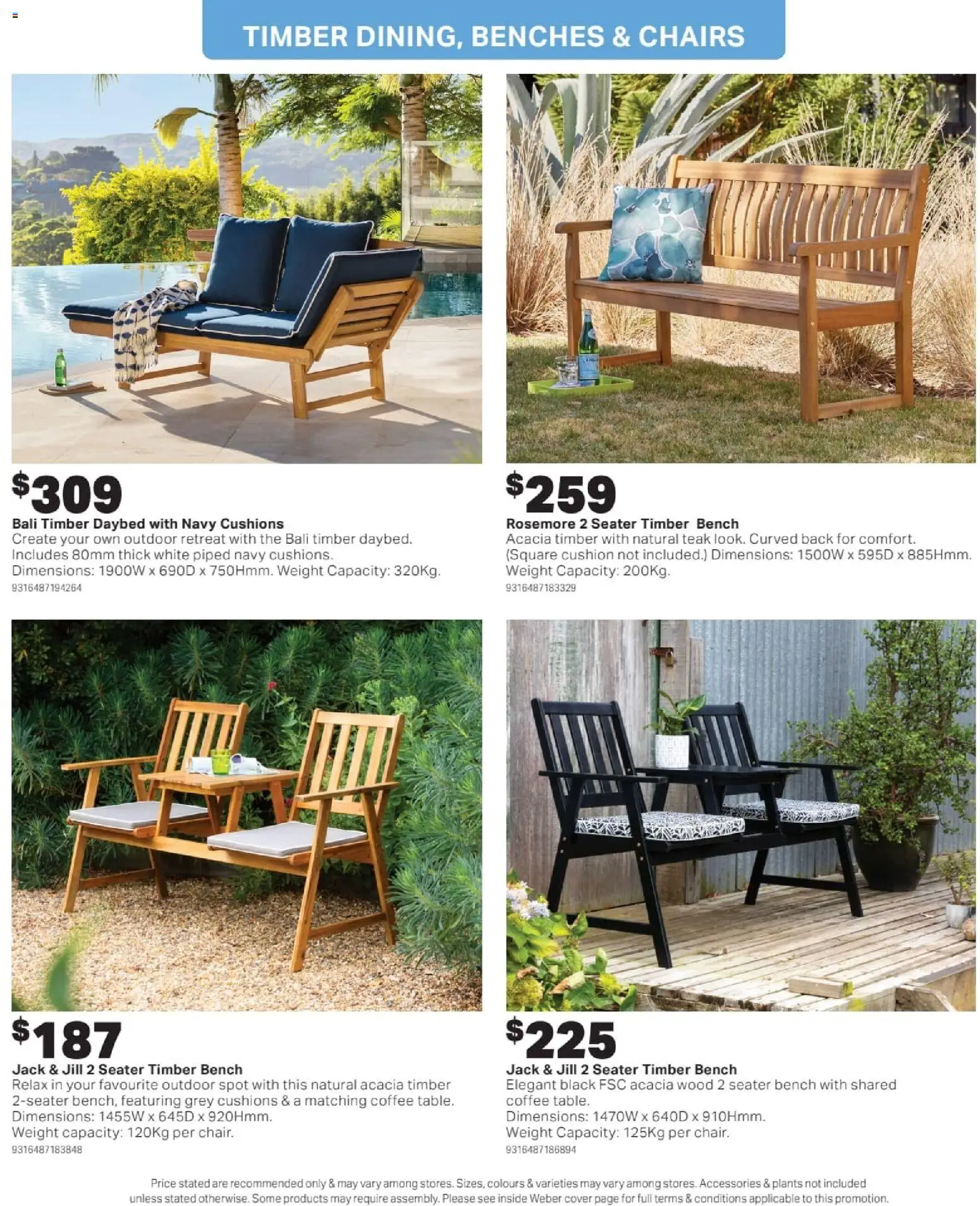 Mitre 10 catalogue - valid from 16/09/2026 | Page: 11 | Products: Cushion, Coffee, Weight, Bench