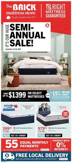 Preview of The Brick - Brick Mattress Store from shop The Brick valid from Sep 25, 2026