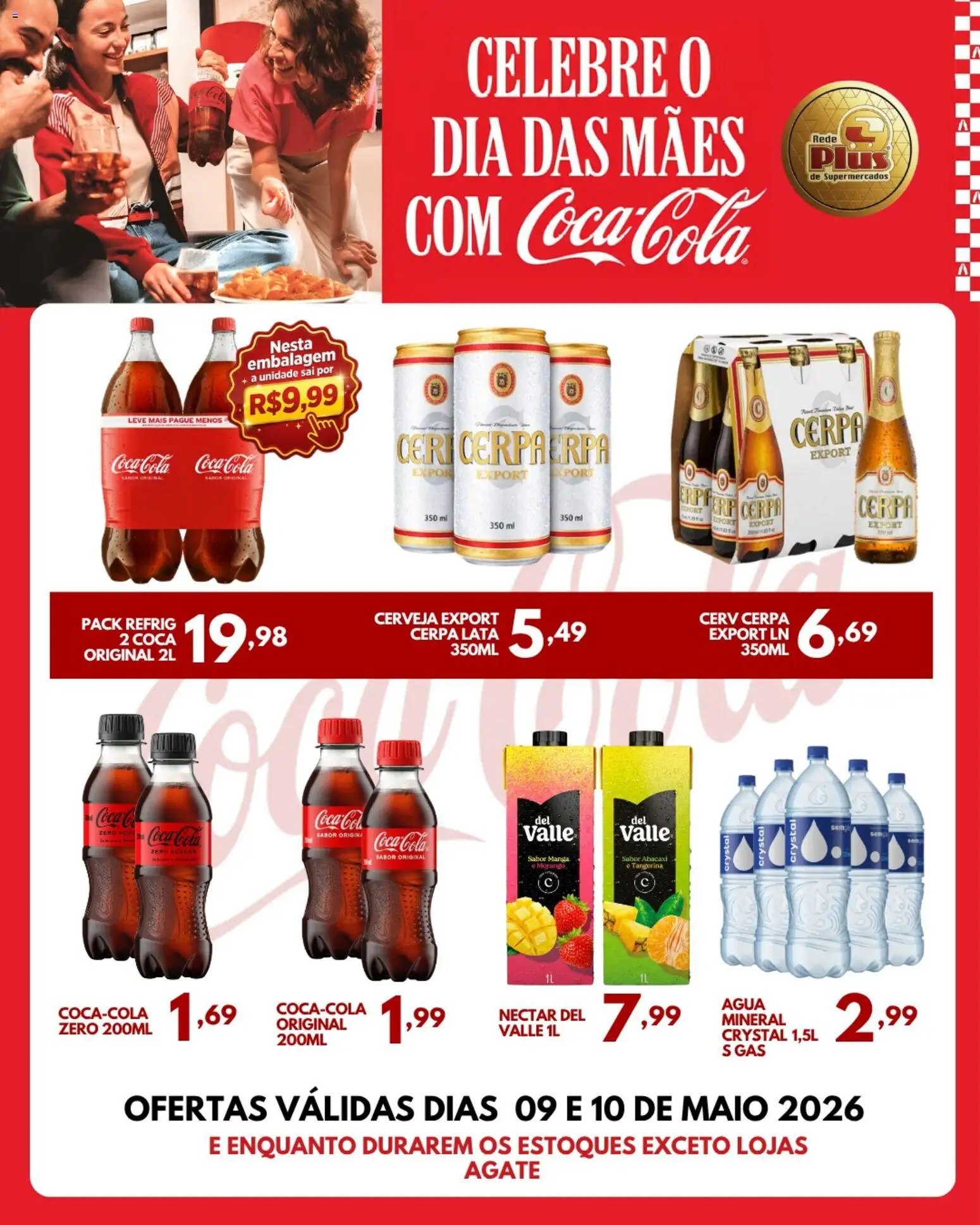 Rede Plus Supermercados Folheto - válido de 08.05.2026 | Página: 2 | Produtos: Cola, Maiô, Cerveja, Abacaxi