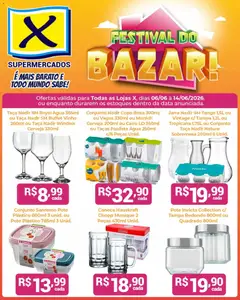 X Supermercados ofertas Festival do Bazar - Pré-Visualização do folheto da loja X Supermercados, válido de 06.06.2026