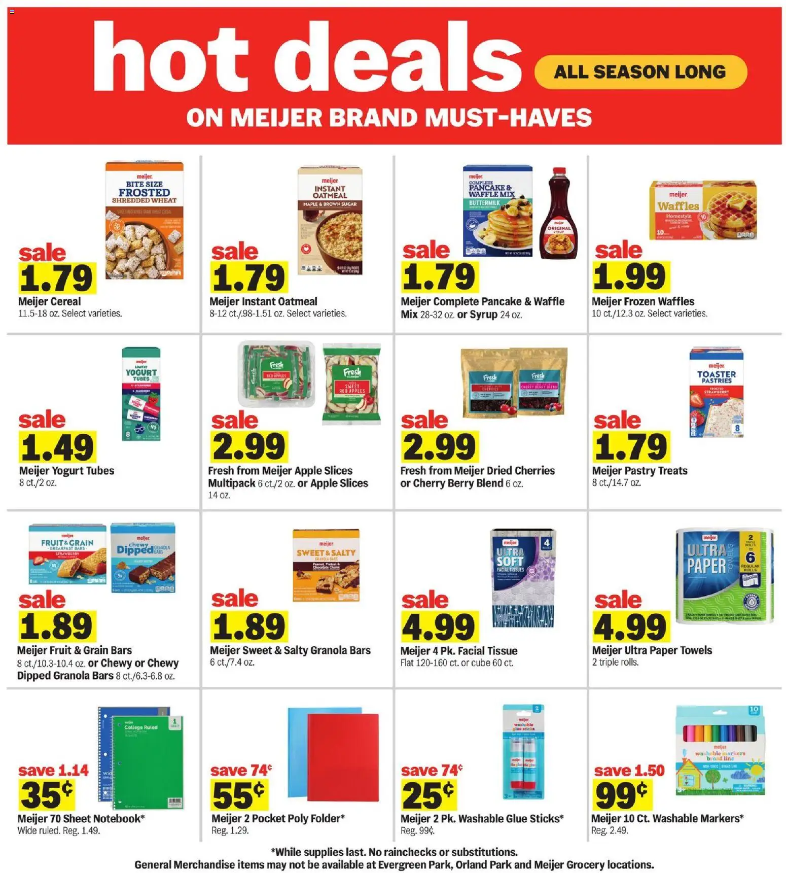 Meijer Weekly Ad - valid from 07/15/2026 | Page: 14 | Products: Toaster, Cherries, Sugar, Bag