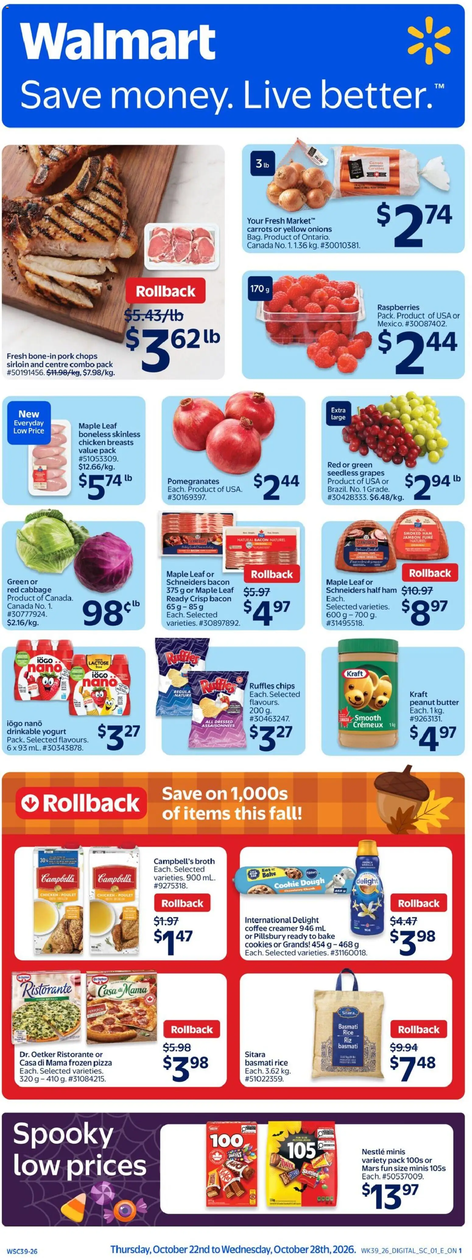 Walmart flyer valid from Oct 22, 2026 | Page: 1