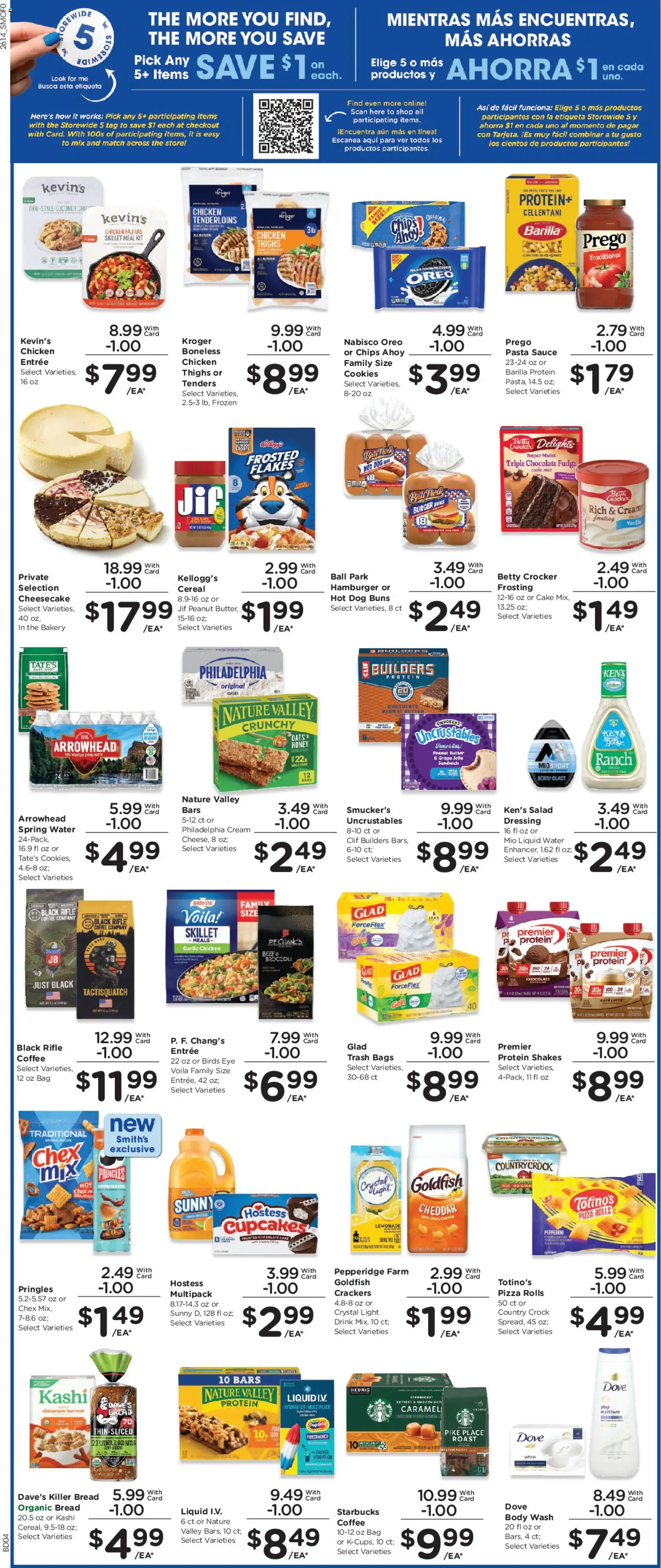 Smith's Weekly Ad - valid from 06.05.2026 | Page: 4 | Products: Butter, Bread, Pizza, Cheesecake
