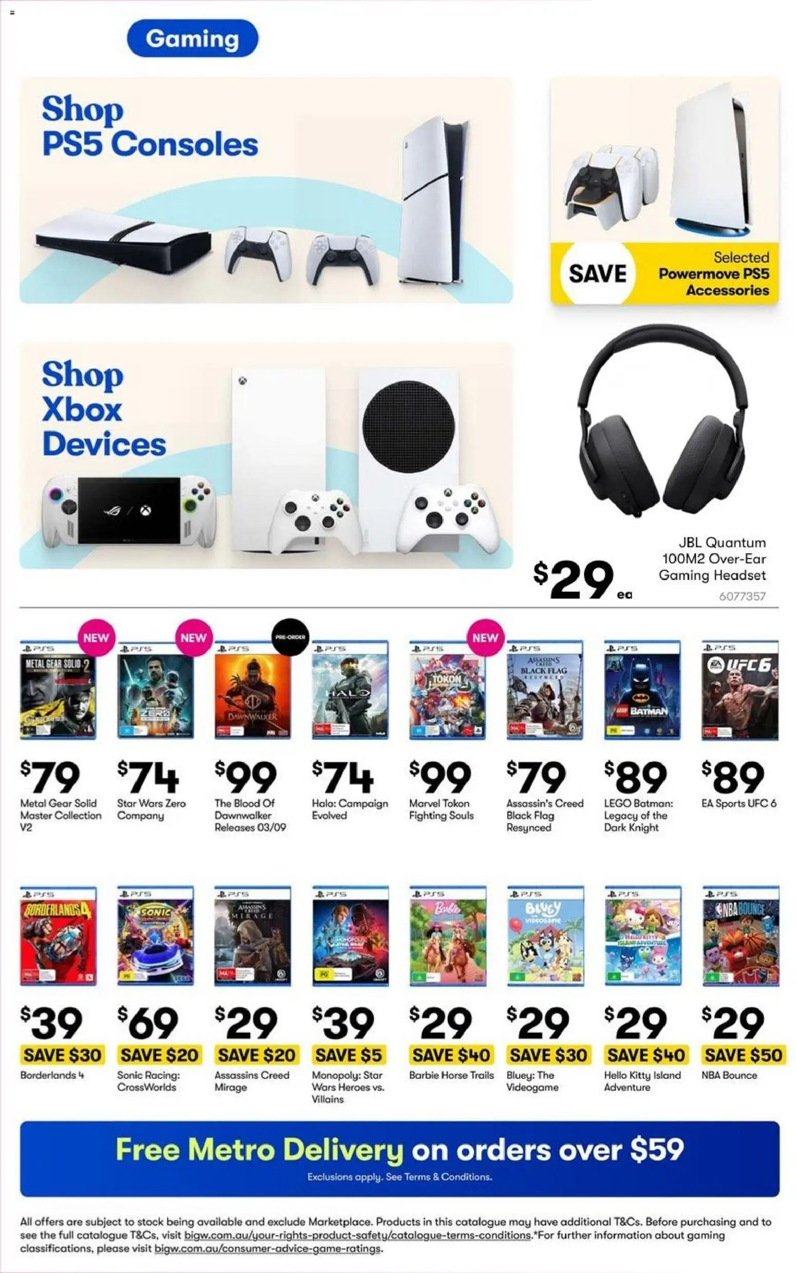 Big W catalogue - valid from 20/08/2026 | Page: 28 | Products: Accessories, LEGO, Headset, Xbox