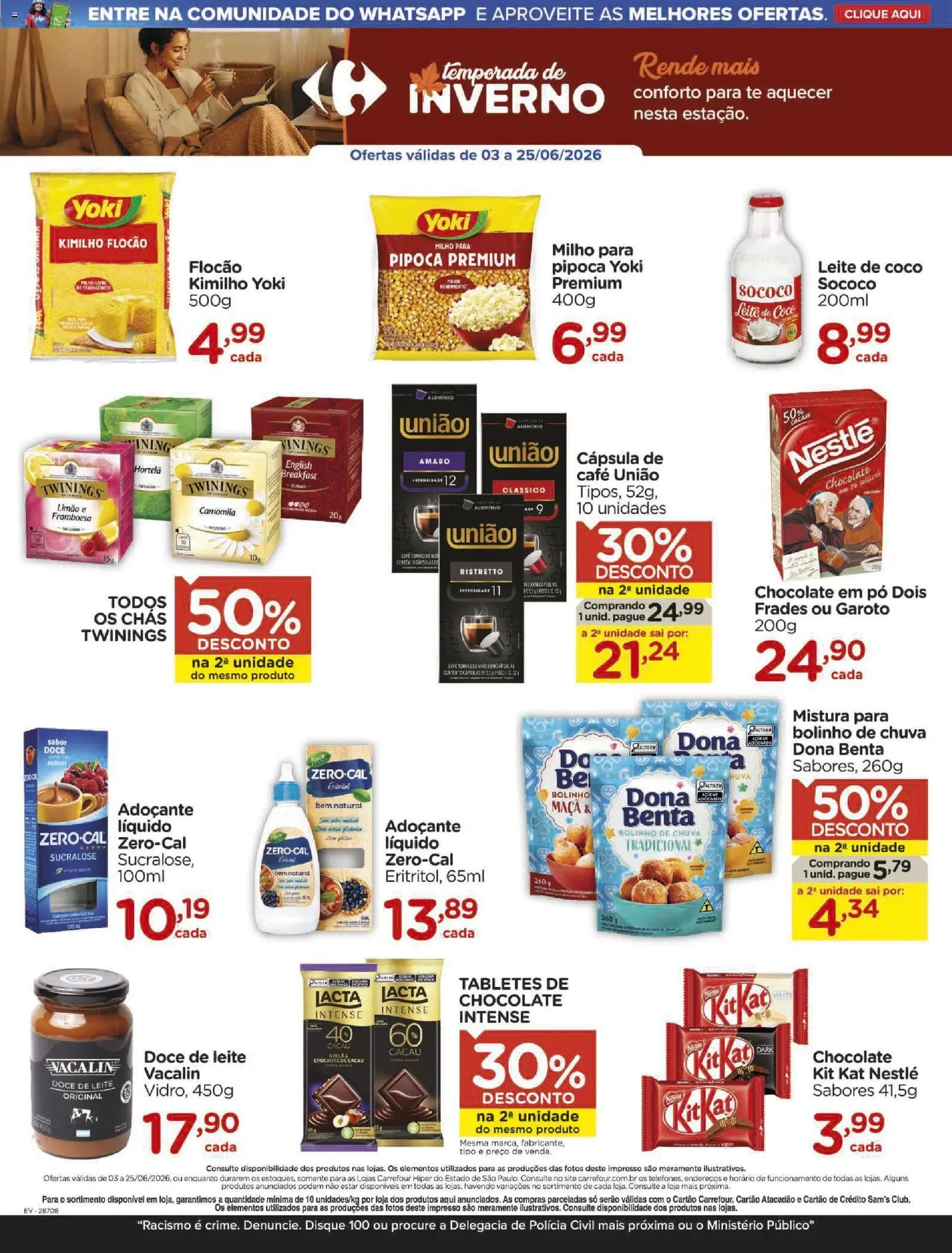 Carrefour Folheto - válido de 03.06.2026 | Página: 5 | Produtos: Pó, Café, Pipoca, Leite de coco