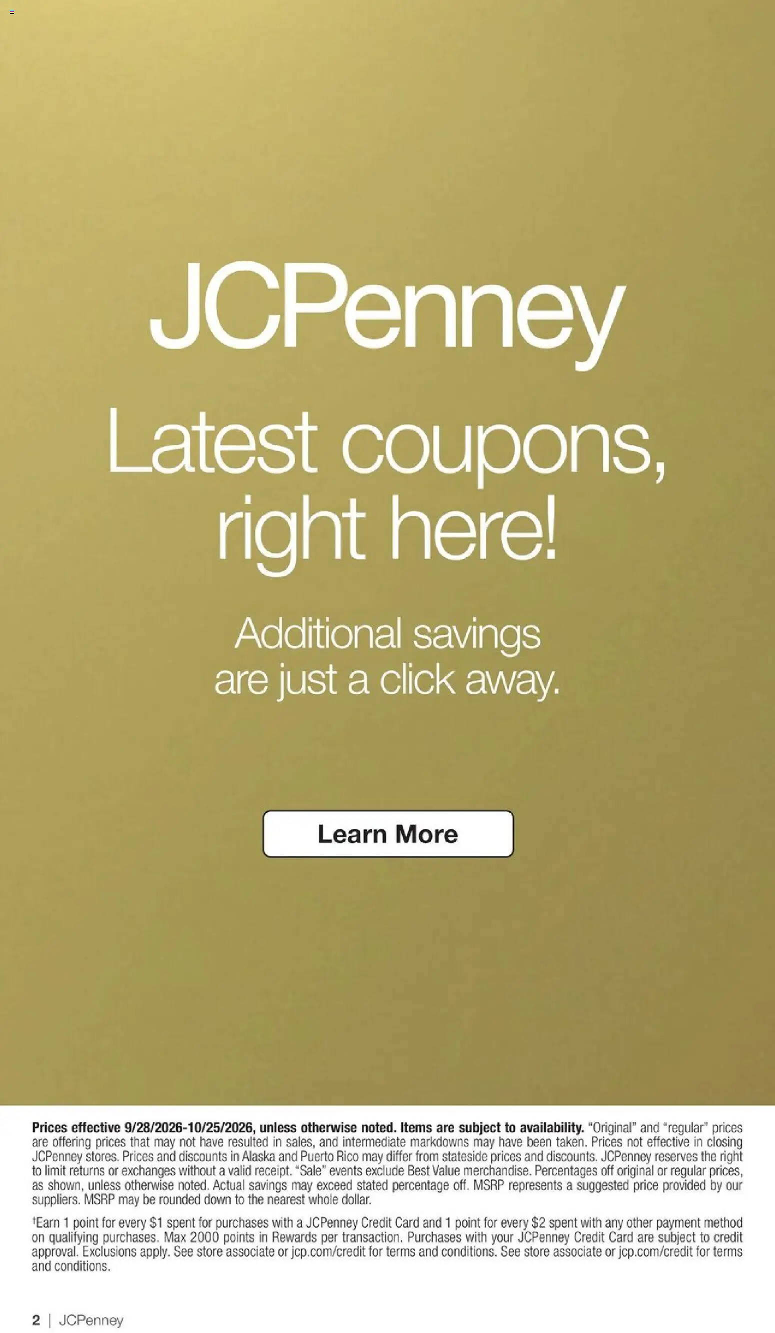 JCPenney Semi-Annual Home Sale - valid from 09/28/2026 | Page: 44