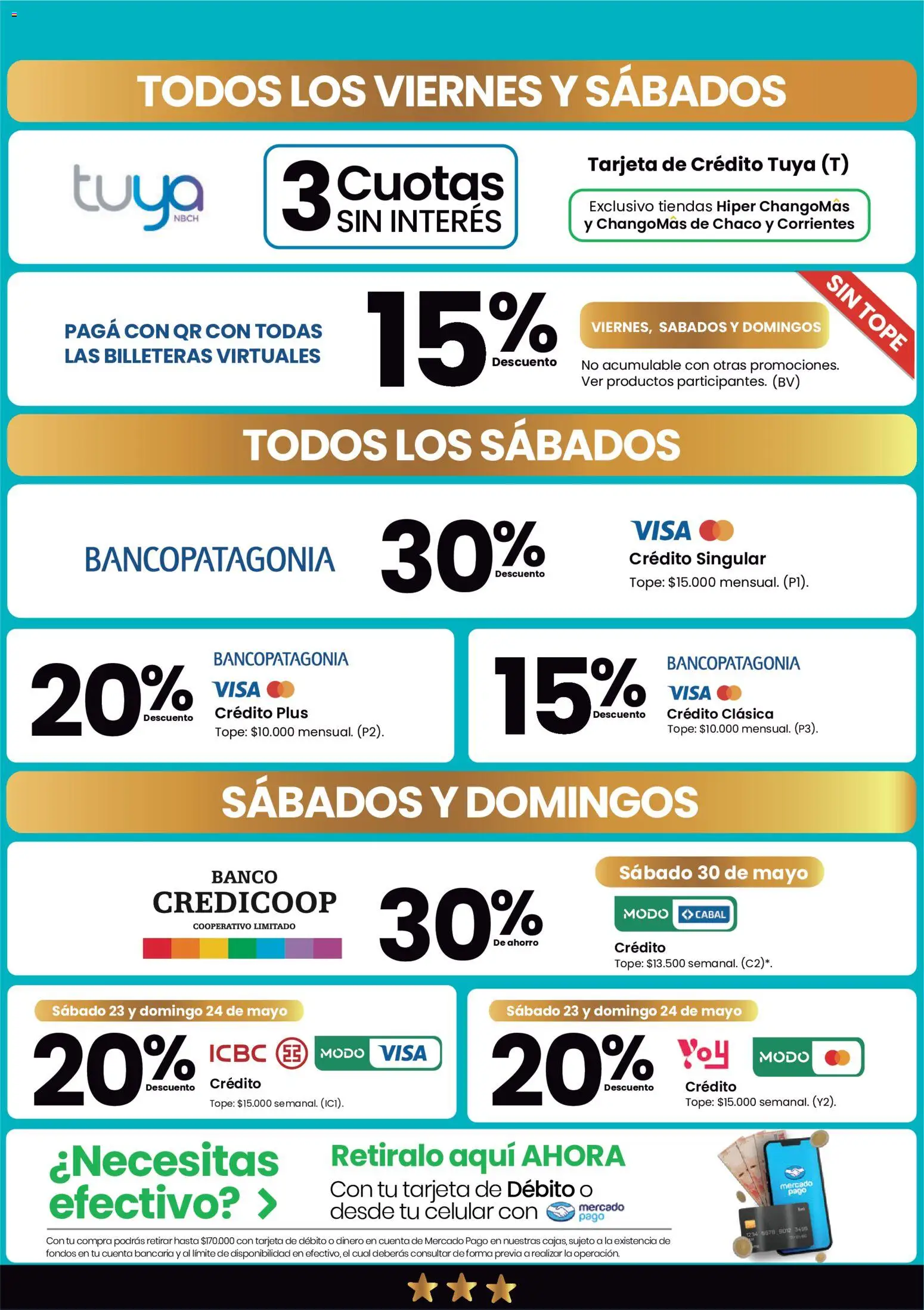 Changomas - Medios de Pago │ válido desde el 12.05.2026 | Página: 4 | Productos: Banco