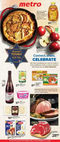 Preview of Metro flyer - Rosh Hashanah from shop Metro valid from Sep 3, 2026
