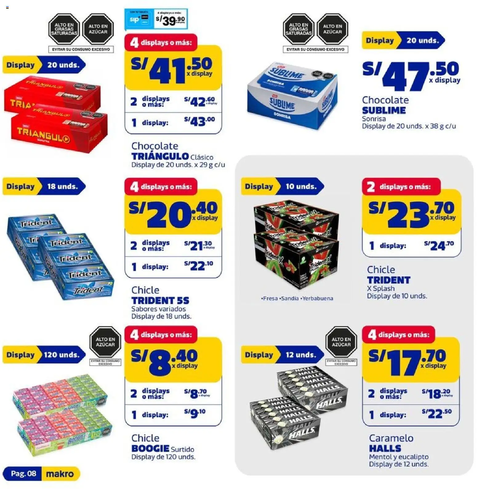 Catálogo Makro válido desde 30/07/2026 | Página: 8 | Productos: Chocolate