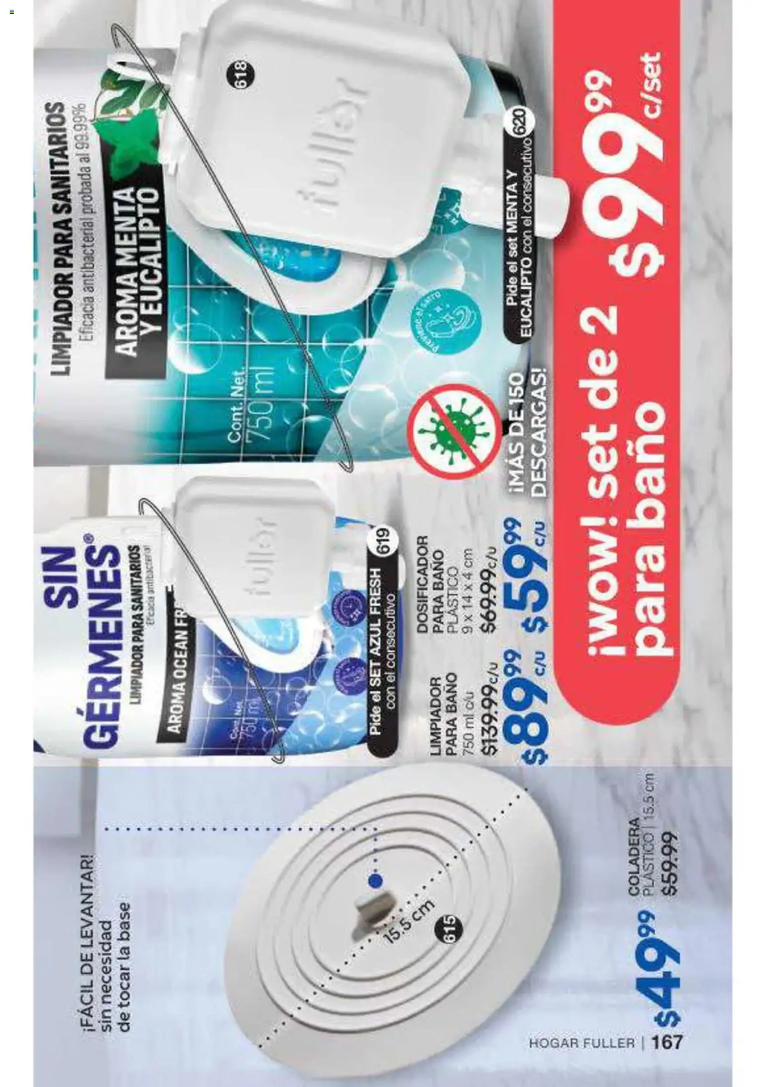 Nuevas ofertas de Fuller válidas en toda la República Mexicana desde el 16/09/2026. ¡Encuentra las mejores ofertas en Fuller campaña 12 2026! | Página: 168 | Productos: Limpiador, Baño