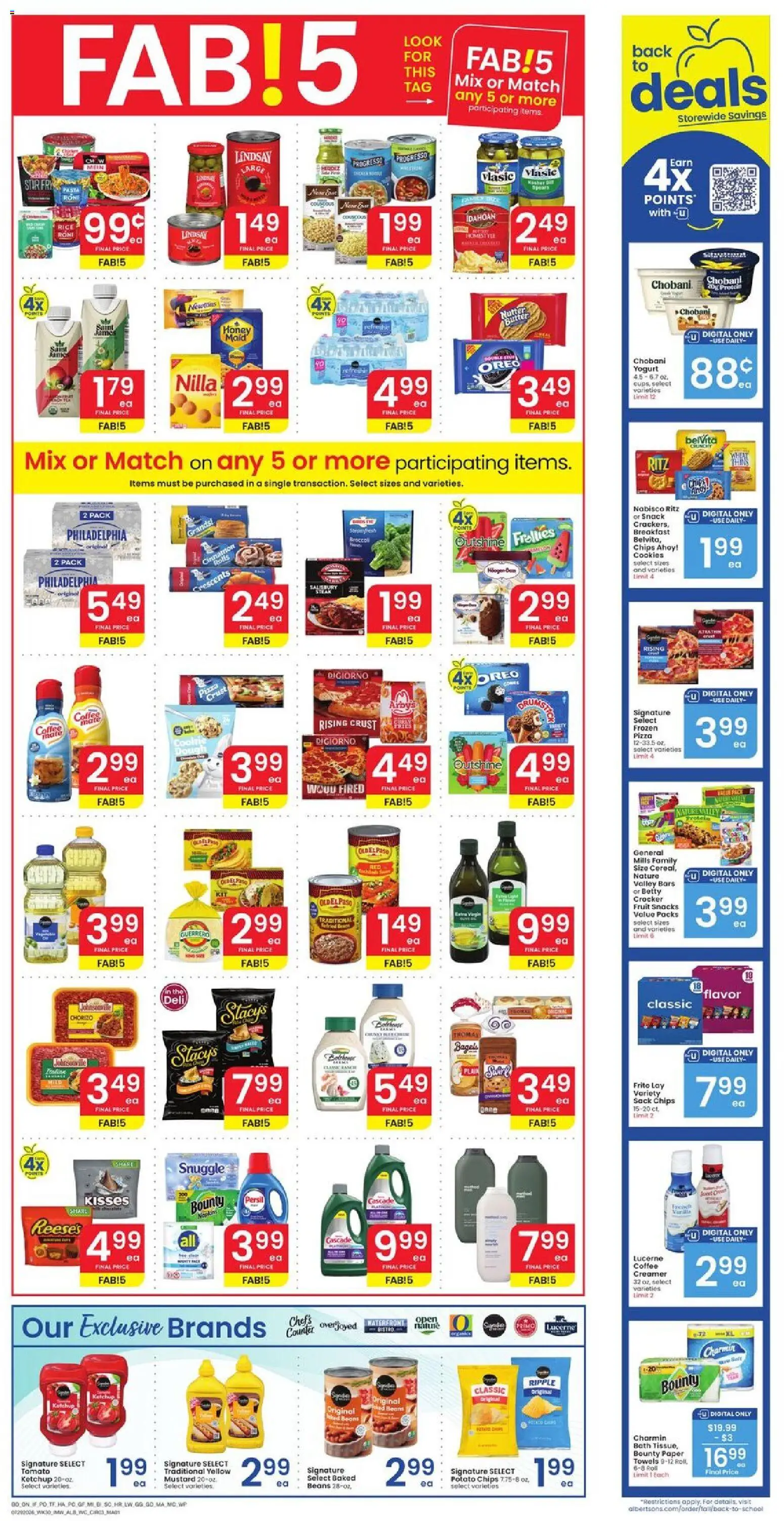 Albertsons Weekly Ad - valid from 07/29/2026 | Page: 4 | Products: Butter, Coffee, Rice, Chips