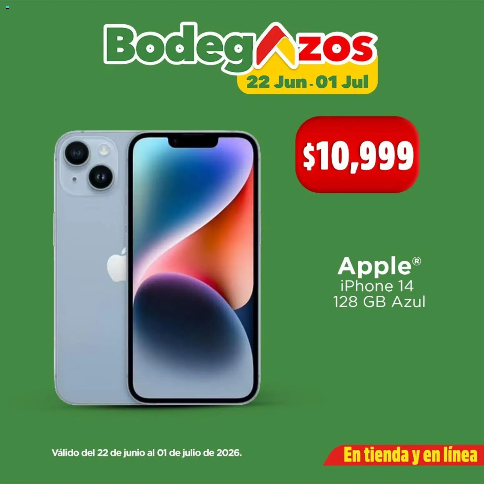 Nuevas ofertas de Bodega Aurrerá válidas en toda la República Mexicana desde el 22/06/2026. ¡Encuentra las mejores ofertas en Bodega Aurrerá folleto Celular al precio más bajo! | Página: 3